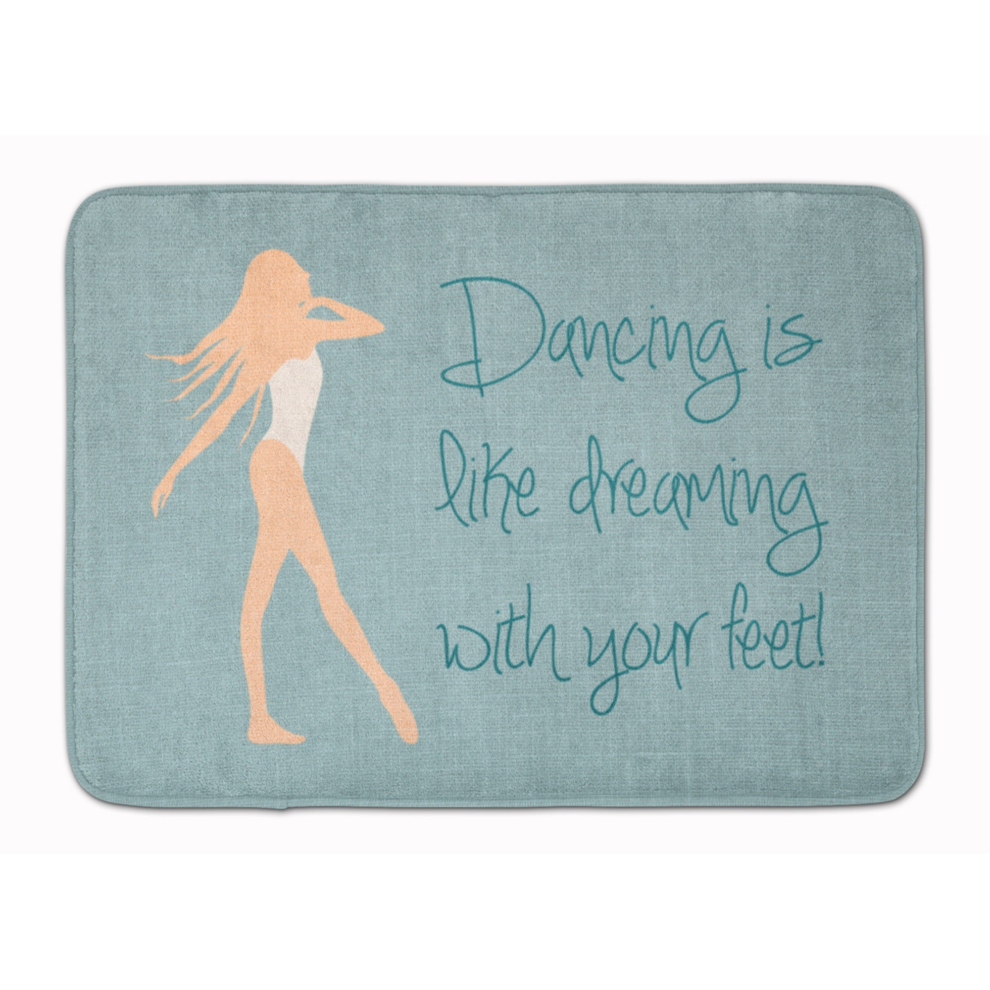Caroline'S Treasures Dancing Is Like Dreaming Floor Mat, 19 H X 27 W, Multicolor