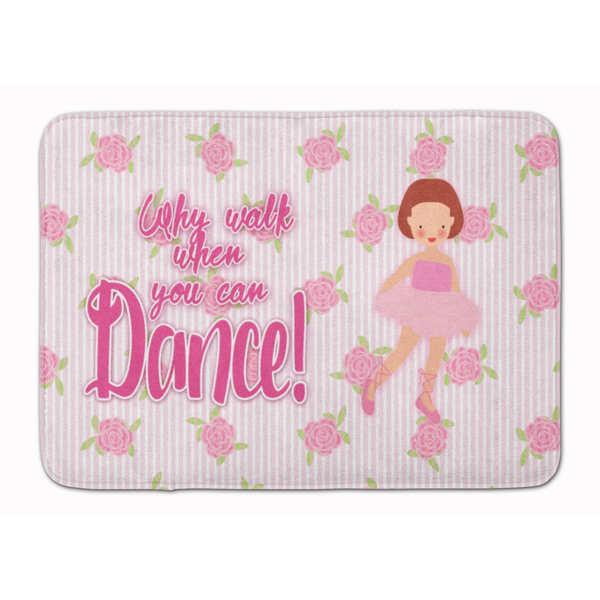 Caroline'S Treasures Ballet Red Short Hair Floor Mat, 19 H X 27 W, Multicolor