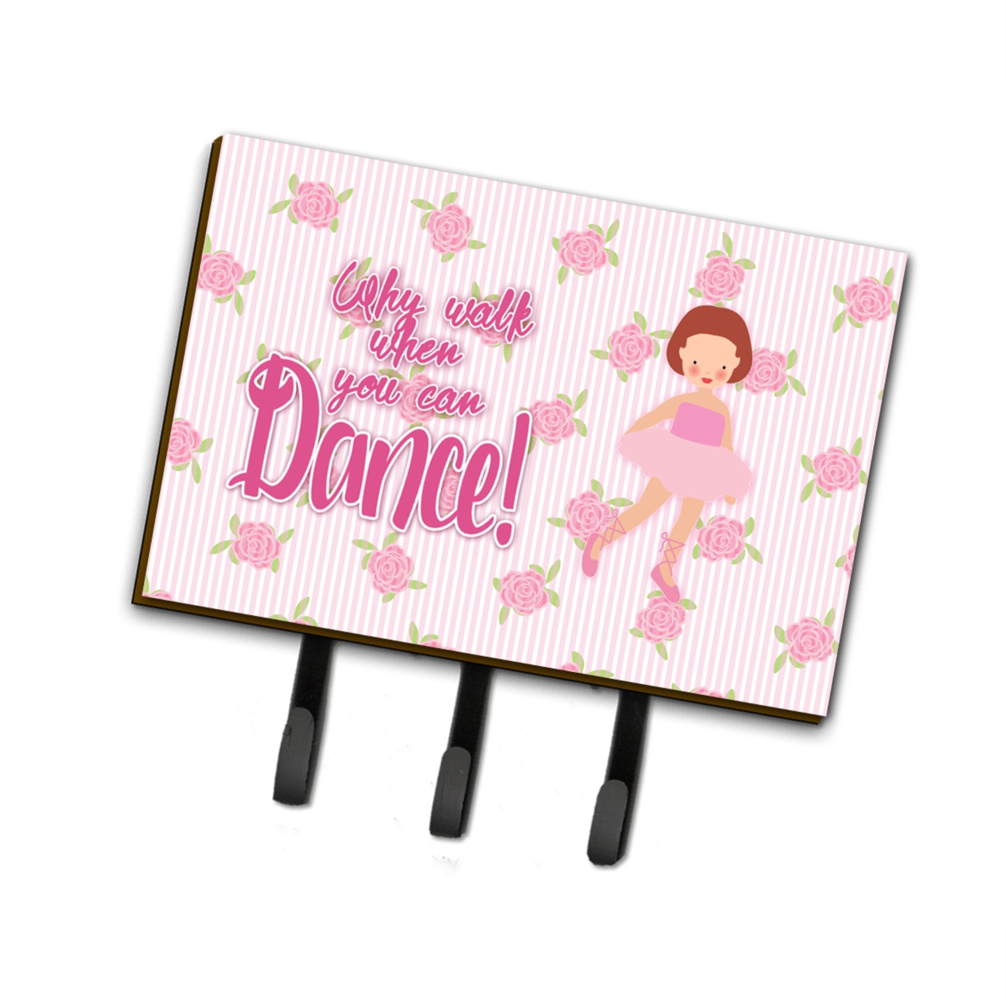 Caroline'S Treasures Ballet Red Short Hair Wall Hook, Triple