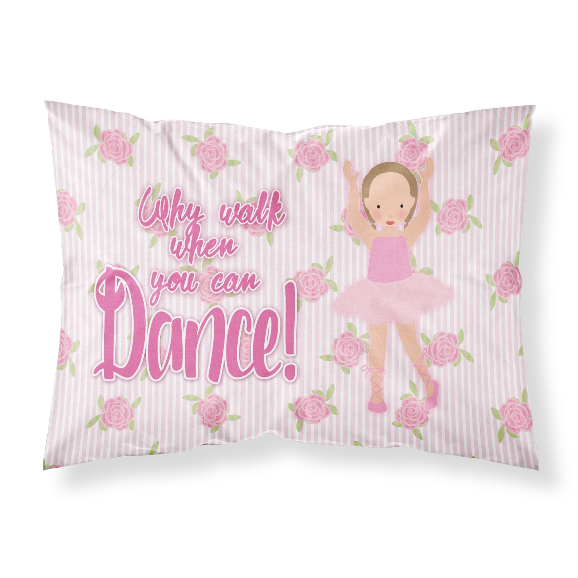 Caroline'S Treasures Ballet Brown Short Hair Printed, Polyester, 250 Thread Count, Envelope Closure Pillowcase, Standard, Mult