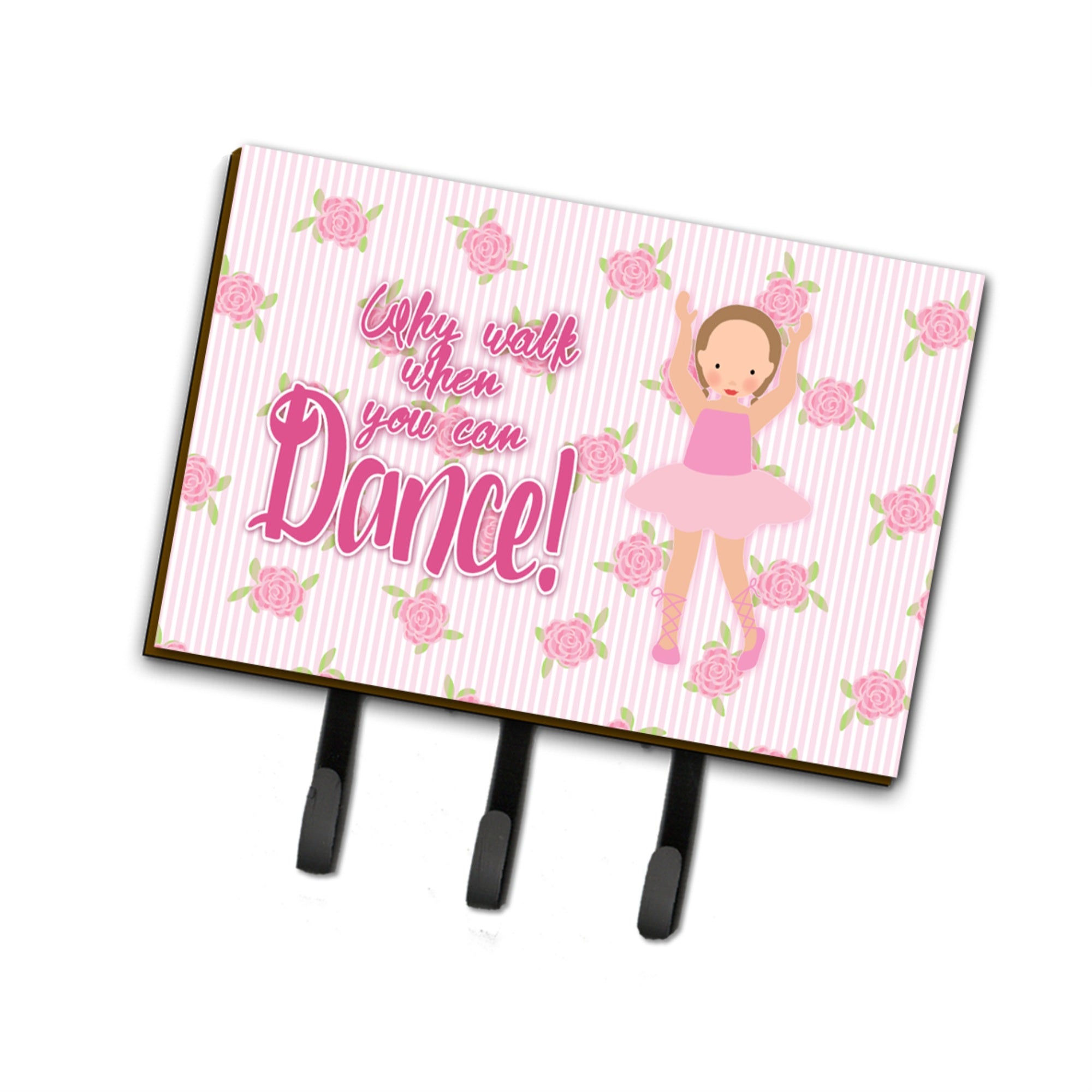 Caroline'S Treasures Ballet Brown Short Hair Wall Hook, Triple
