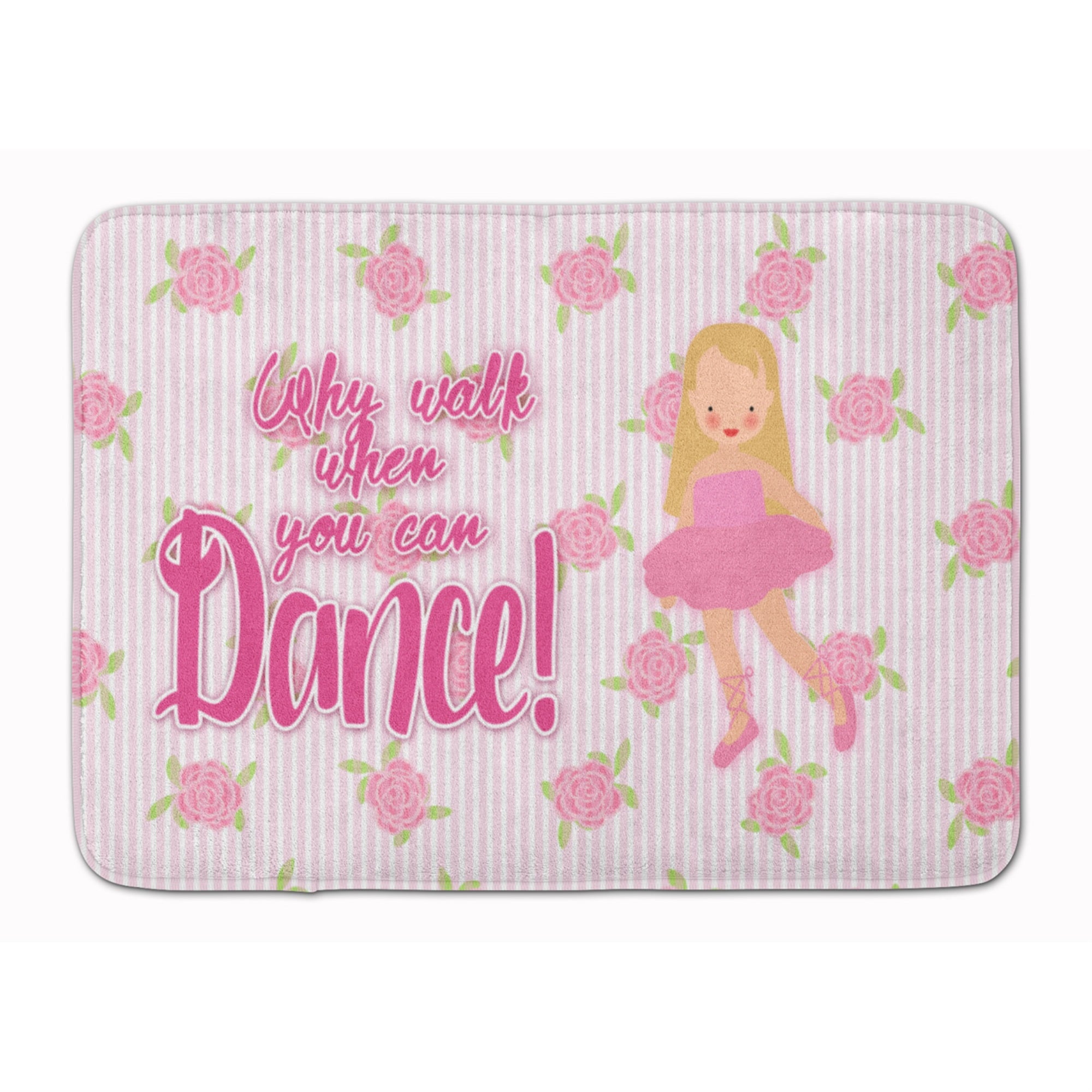 Caroline'S Treasures Ballet Long Blonde Hair Floor Mat, 19 H X 27 W, Multicolor