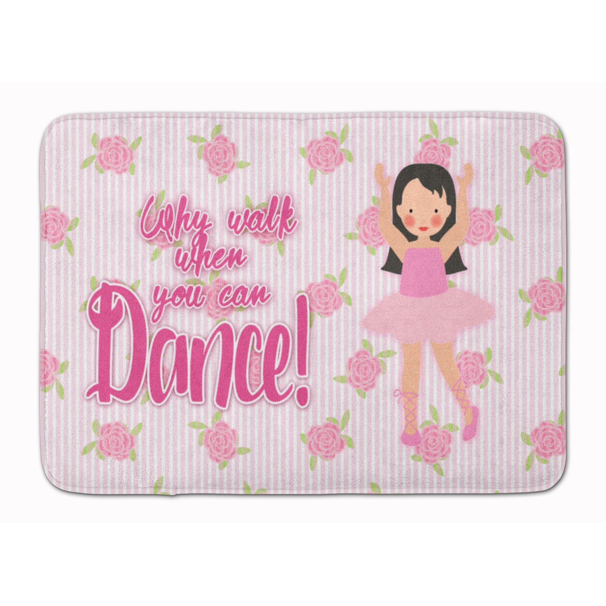 Caroline'S Treasures Ballet Long Dark Hair Floor Mat, 19 H X 27 W, Multicolor