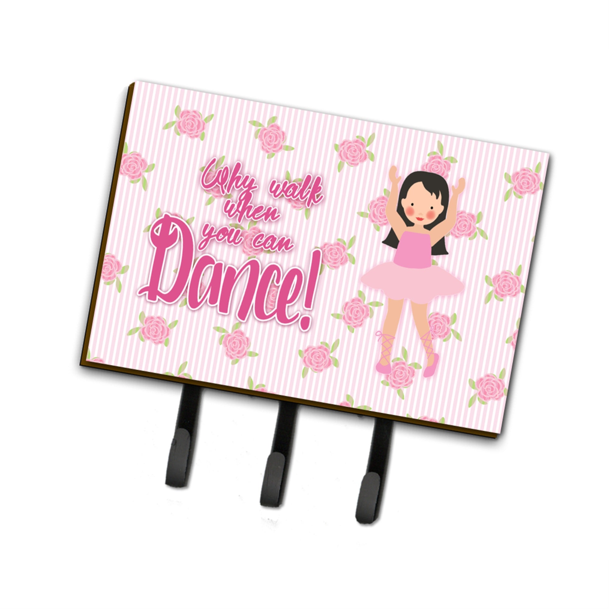 Caroline'S Treasures Ballet Long Dark Hair Wall Hook, Triple