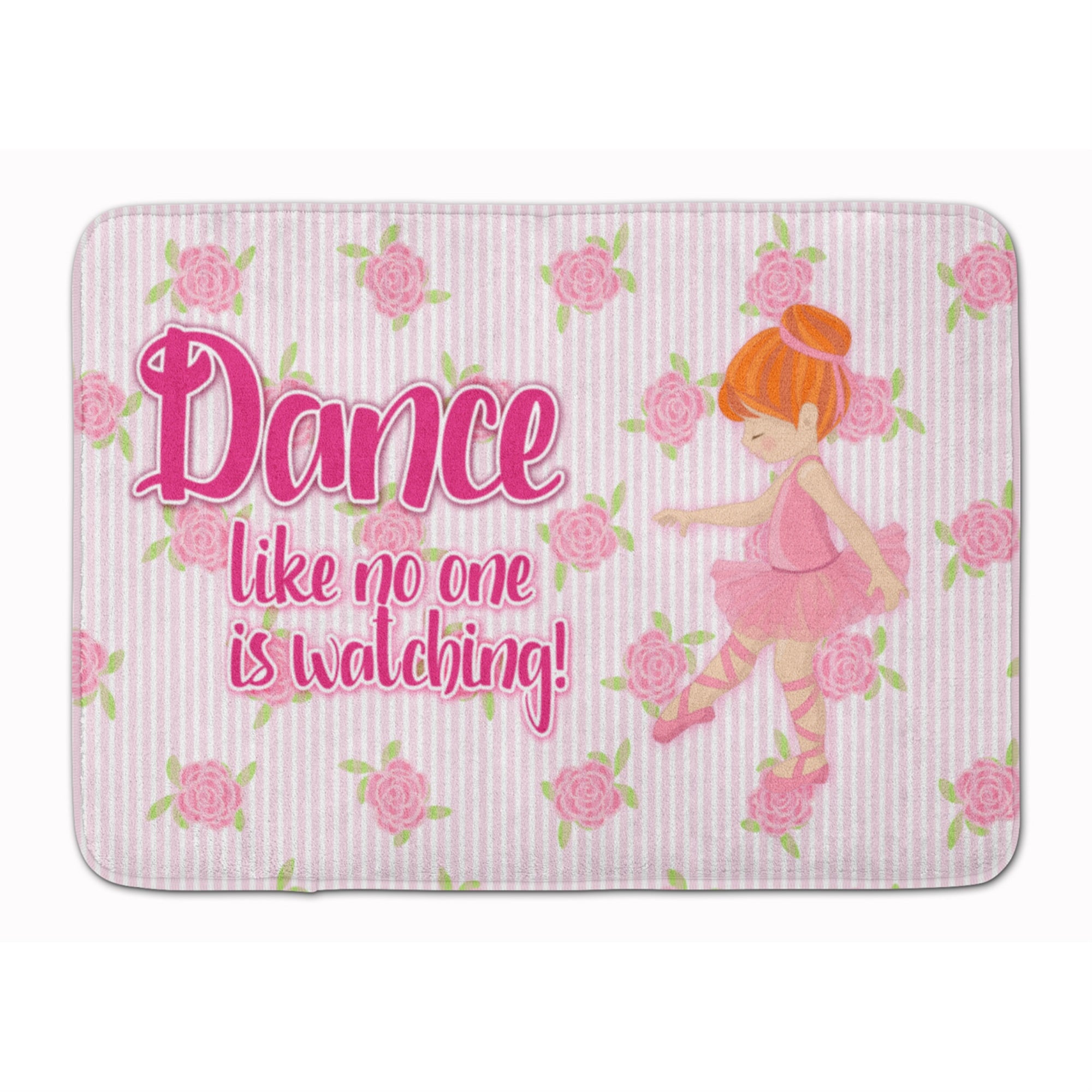 Caroline'S Treasures Ballet Dance Red Hair Floor Mat, 19 H X 27 W, Multicolor