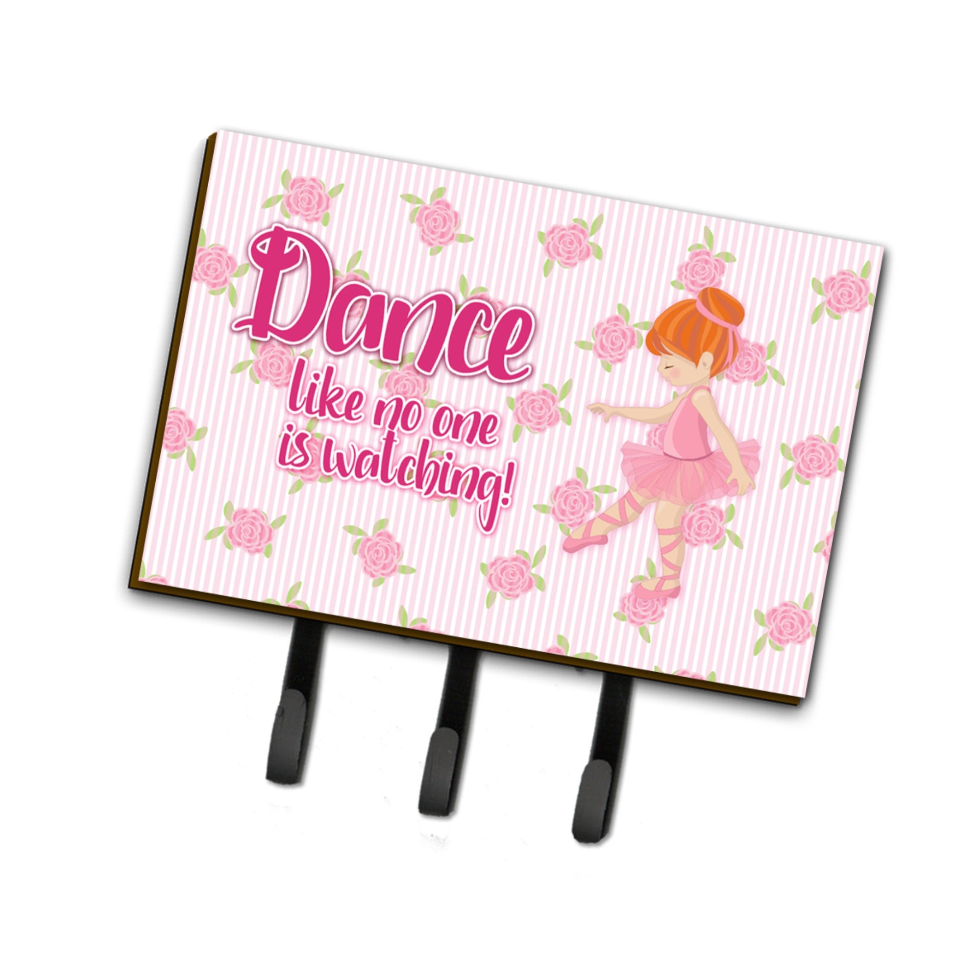 Caroline'S Treasures Ballet Dance Red Hair Wall Hook, Triple, Multicolor