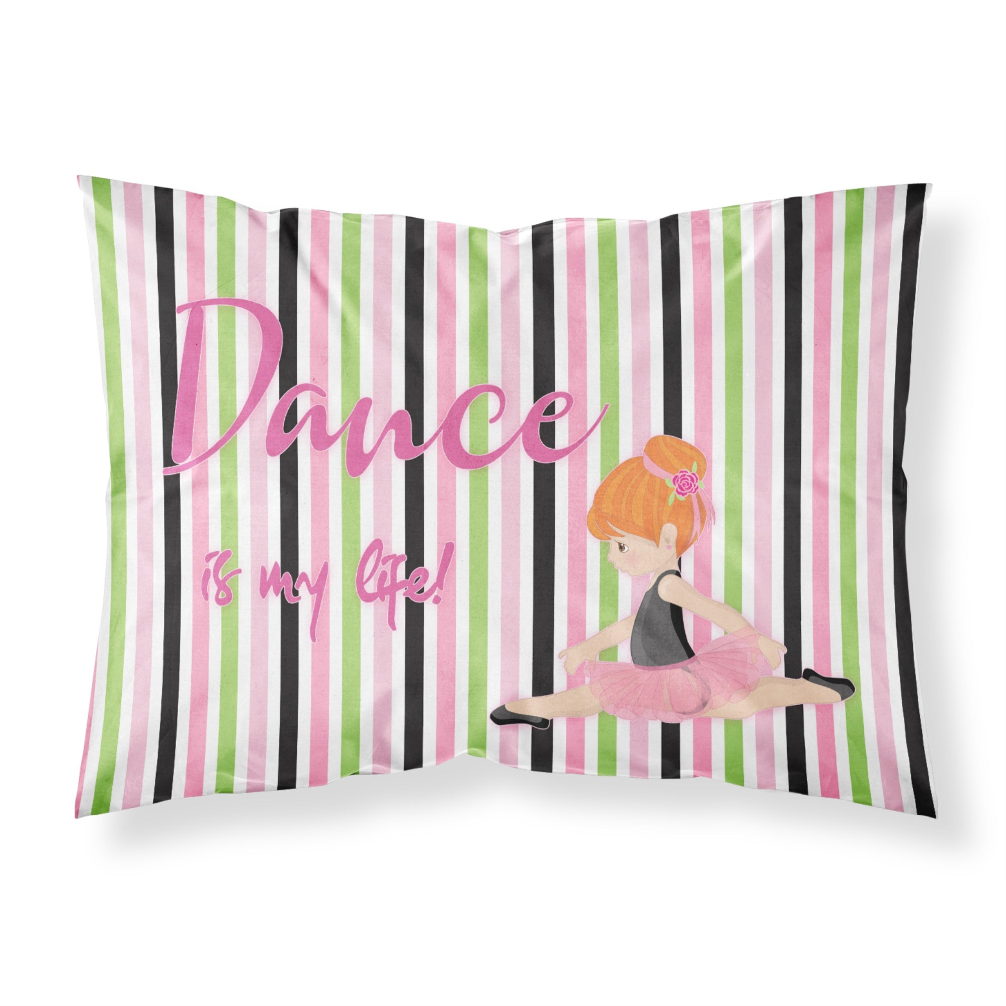 Caroline'S Treasures Ballet Dance Is My Life Red Pillowcase, Standard, Multicolor