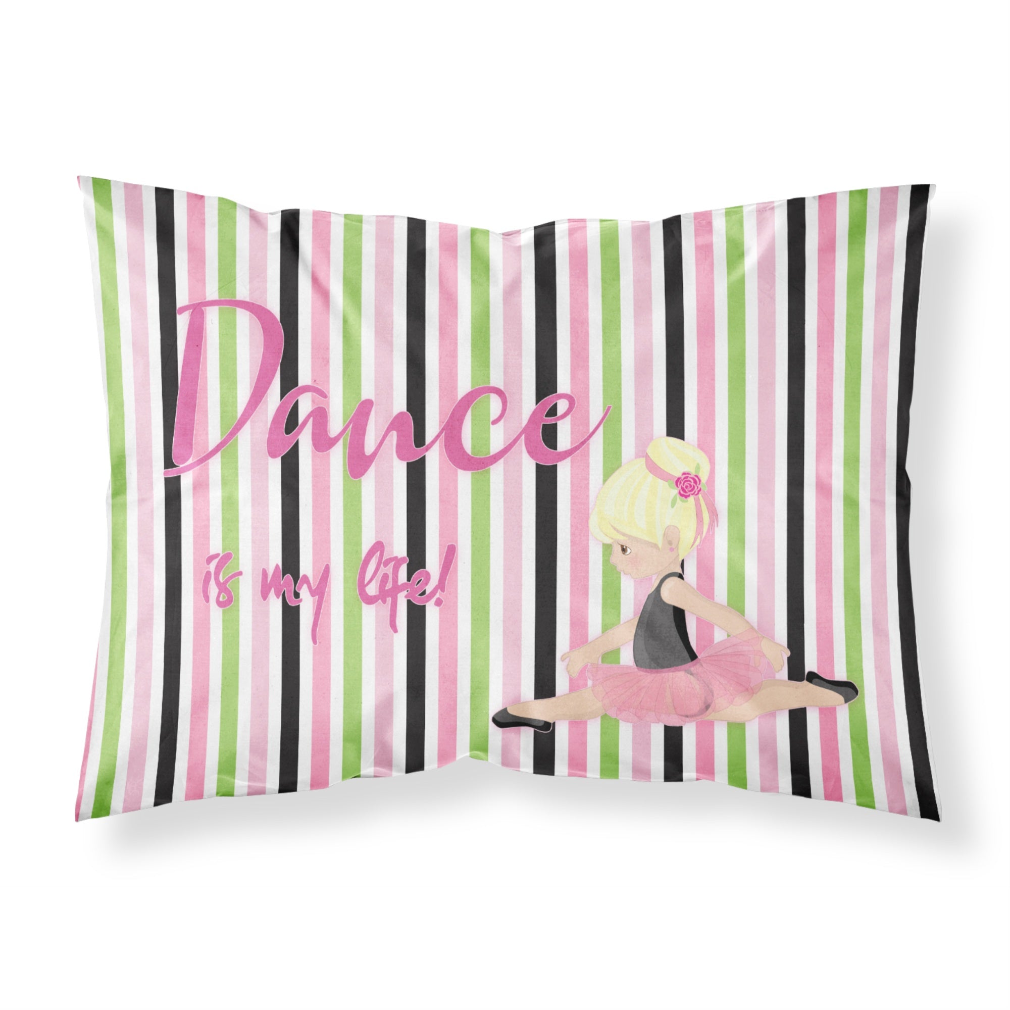 Caroline'S Treasures Ballet Dance Is My Life Blonde Pillowcase, Standard, Multicolor
