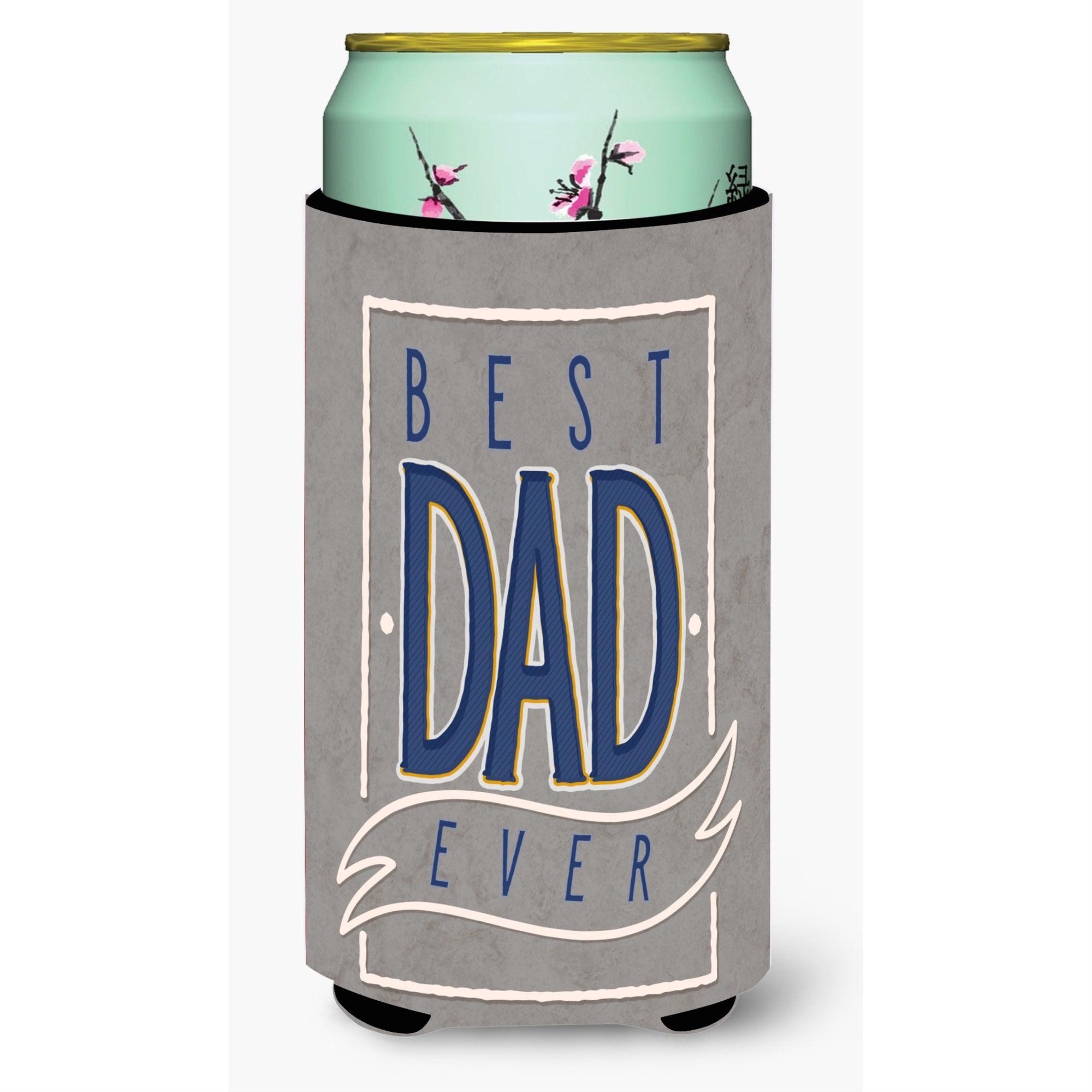 Caroline'S Treasures Best Dad Ever Tall Boy Beverage Insulator Hugger, Multicolor