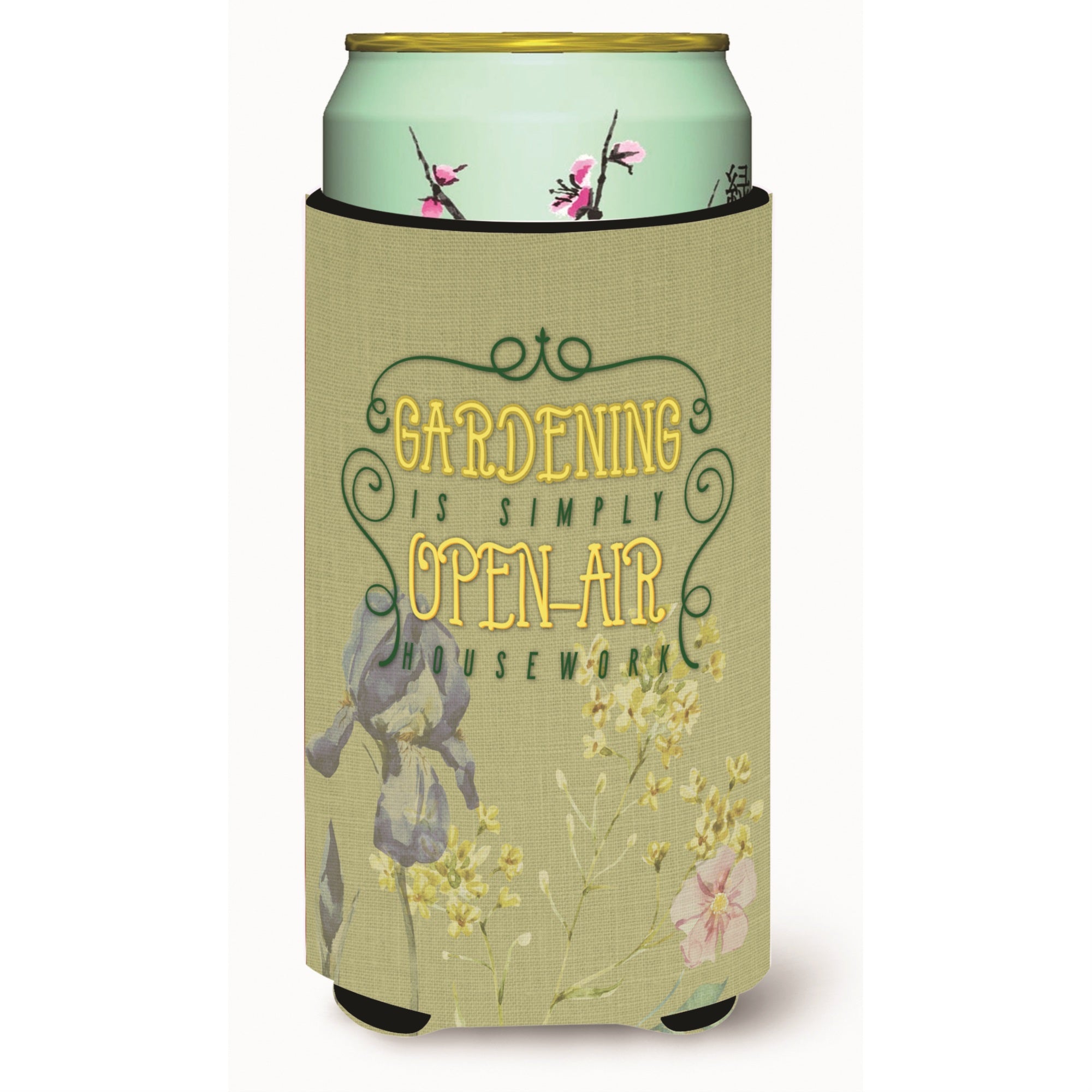 Caroline'S Treasures Gardening Open Air Housework Tall Boy Beverage Insulator Hugger, Multicolor