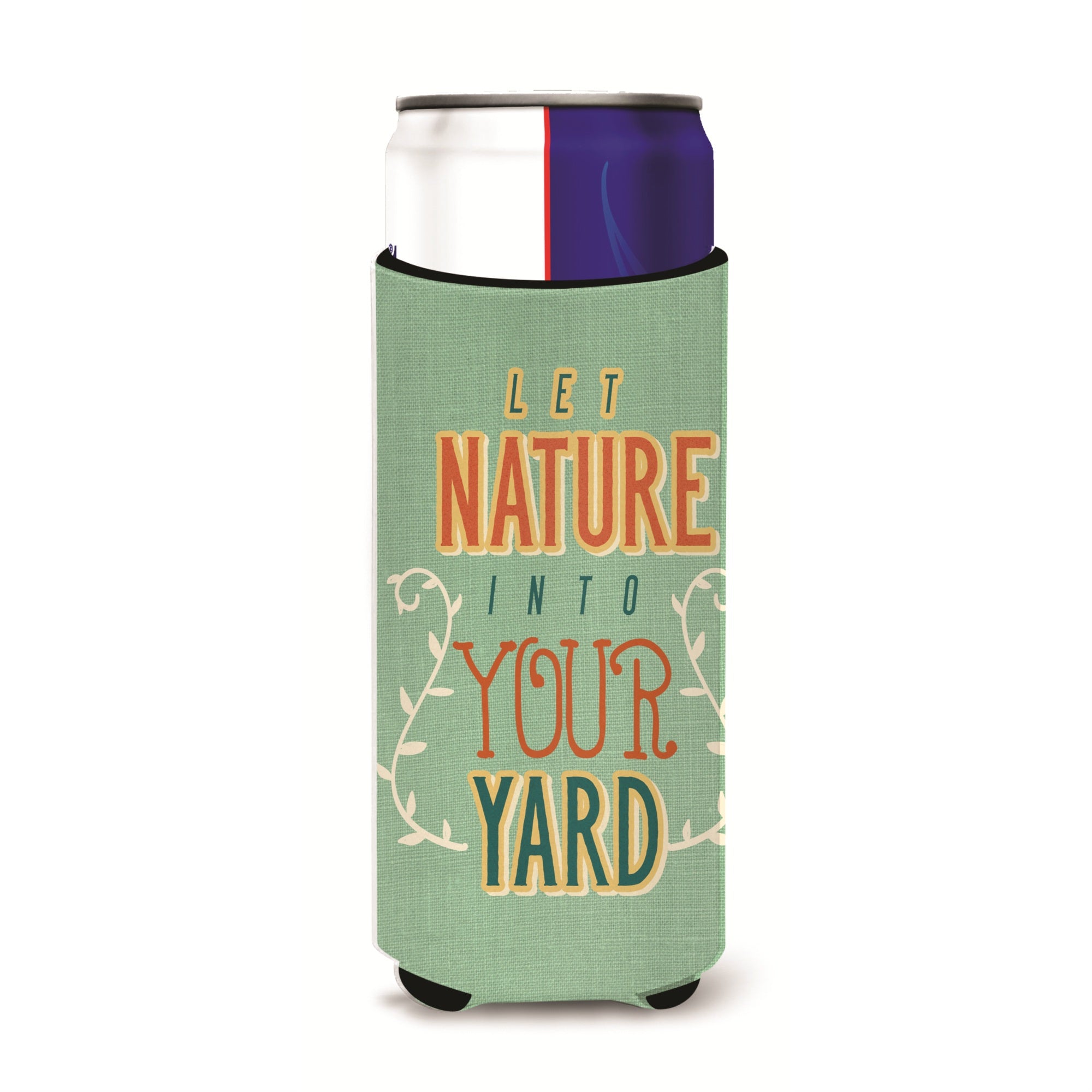 Caroline'S Treasures Let Nature Into Your Yd Michelob Ultra Hugger For Slim Cans, Multicolor