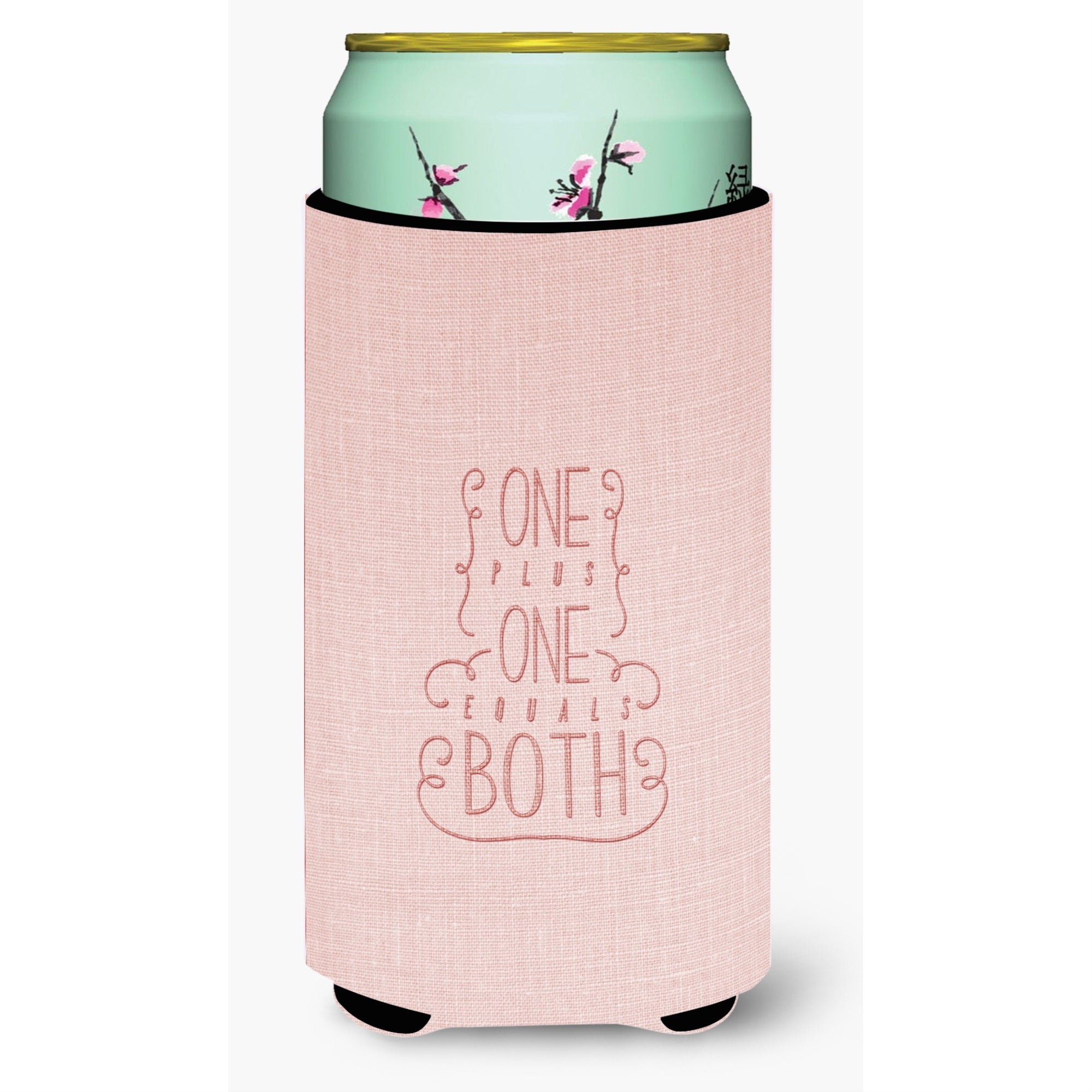 Caroline'S Treasures One Plus One Equals Both Tall Boy Beverage Insulator Hugger, Multicolor