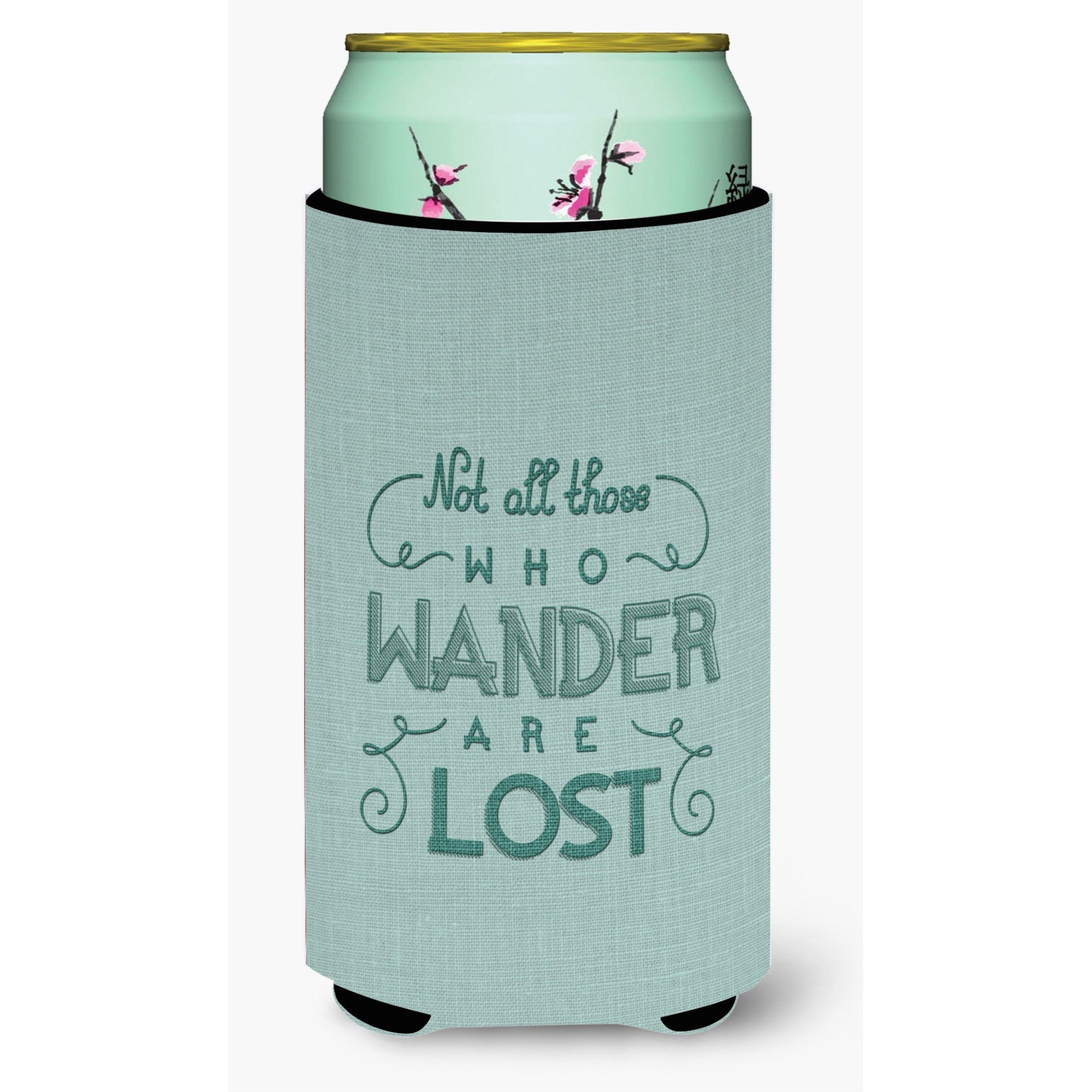 Caroline'S Treasures Not All Who Wander Are Lost Tall Boy Beverage Insulator Hugger, Multicolor