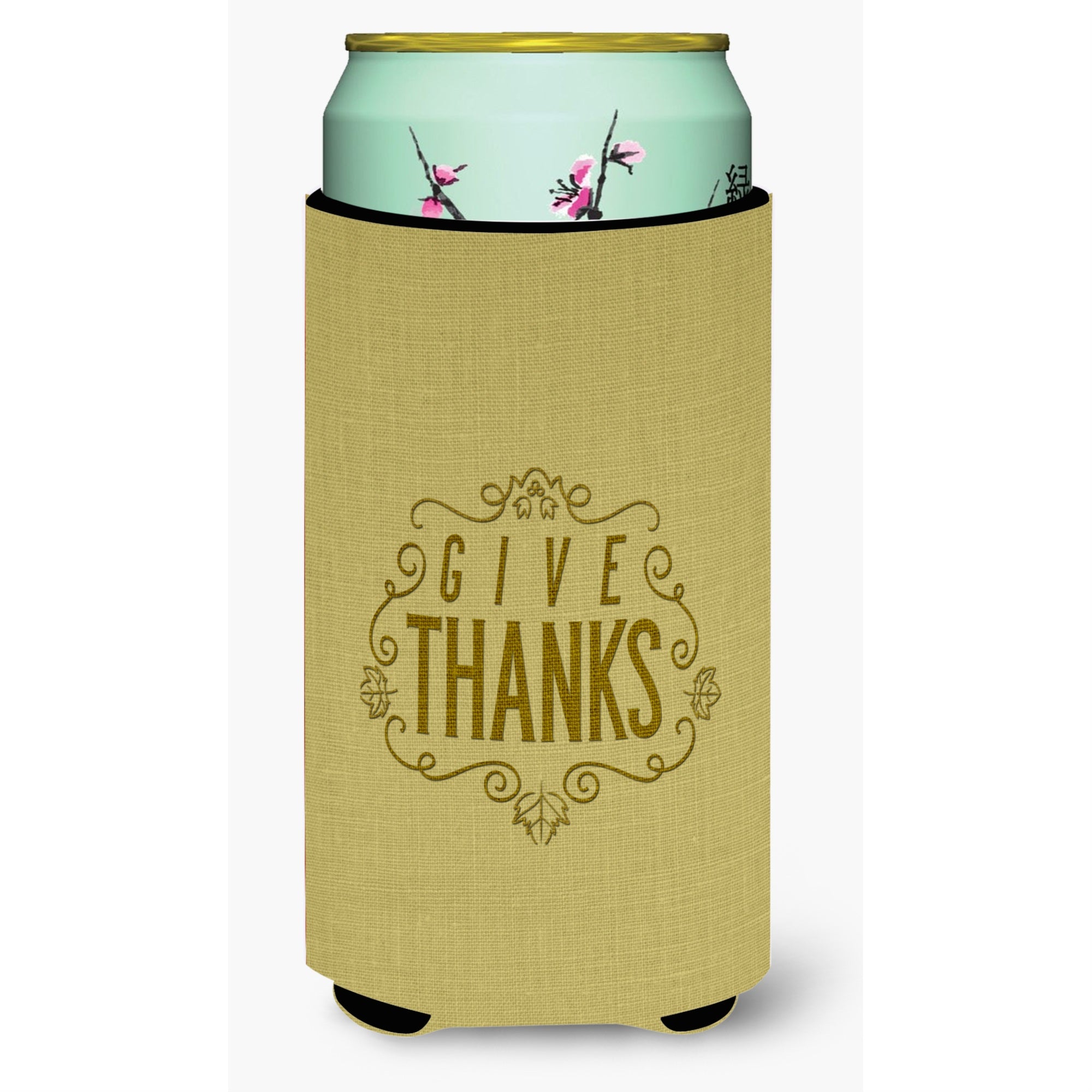 Caroline'S Treasures Give Thanks Tall Boy Beverage Insulator Hugger, Multicolor