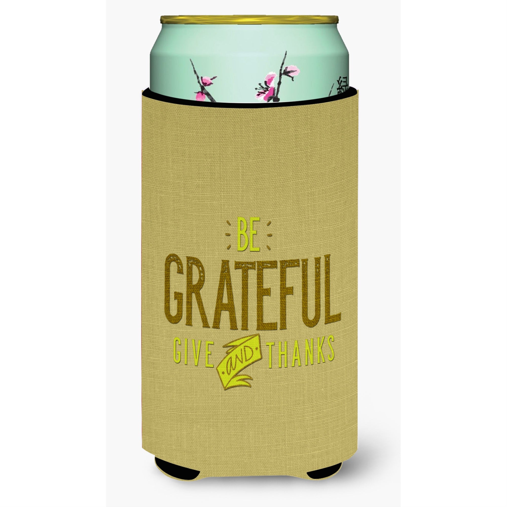 Caroline'S Treasures Be Grateful Give Thanks Tall Boy Beverage Insulator Hugger, Multicolor