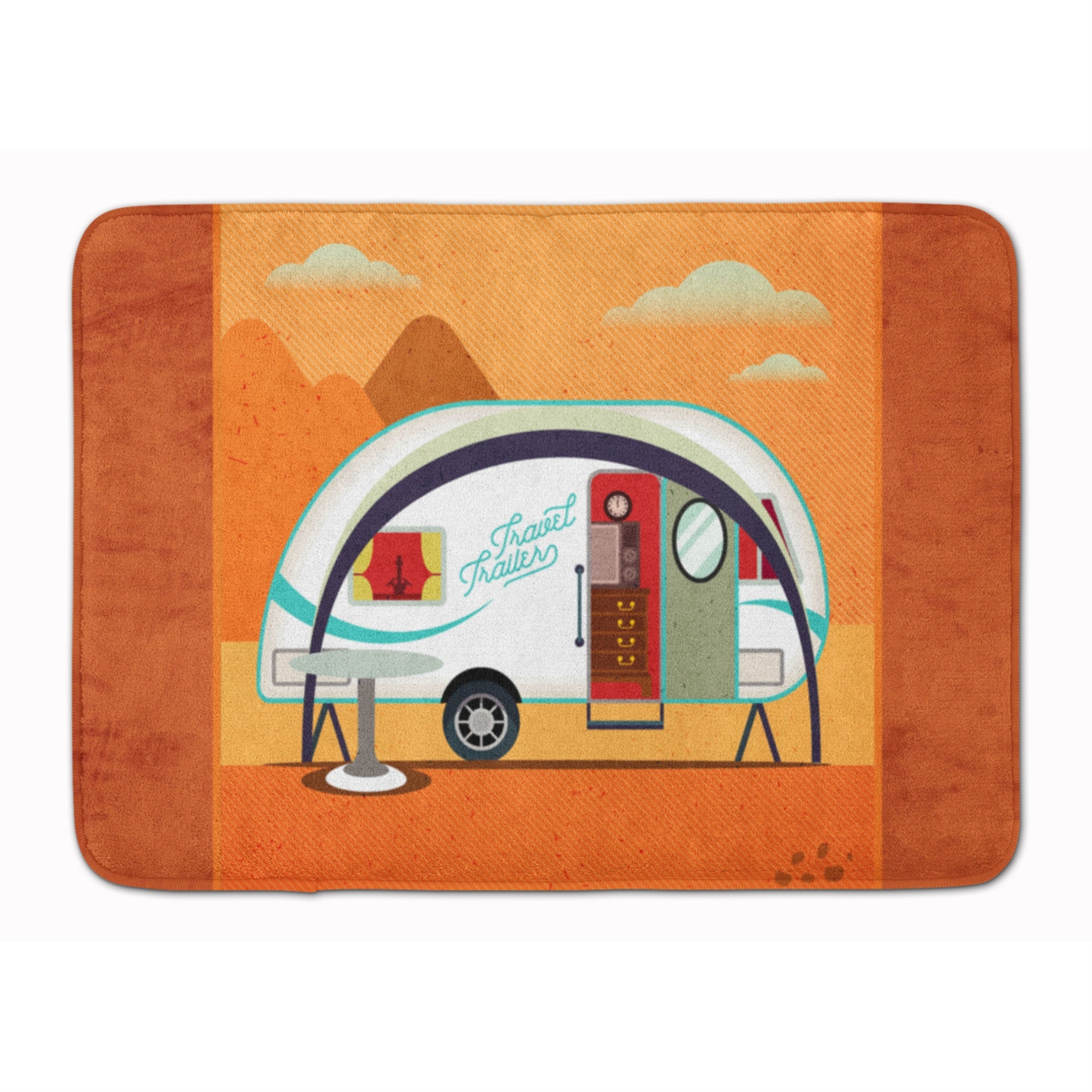 Caroline'S Treasures Greatest Adventure New Camper Floor Mat, 19 X 27, Multicolor