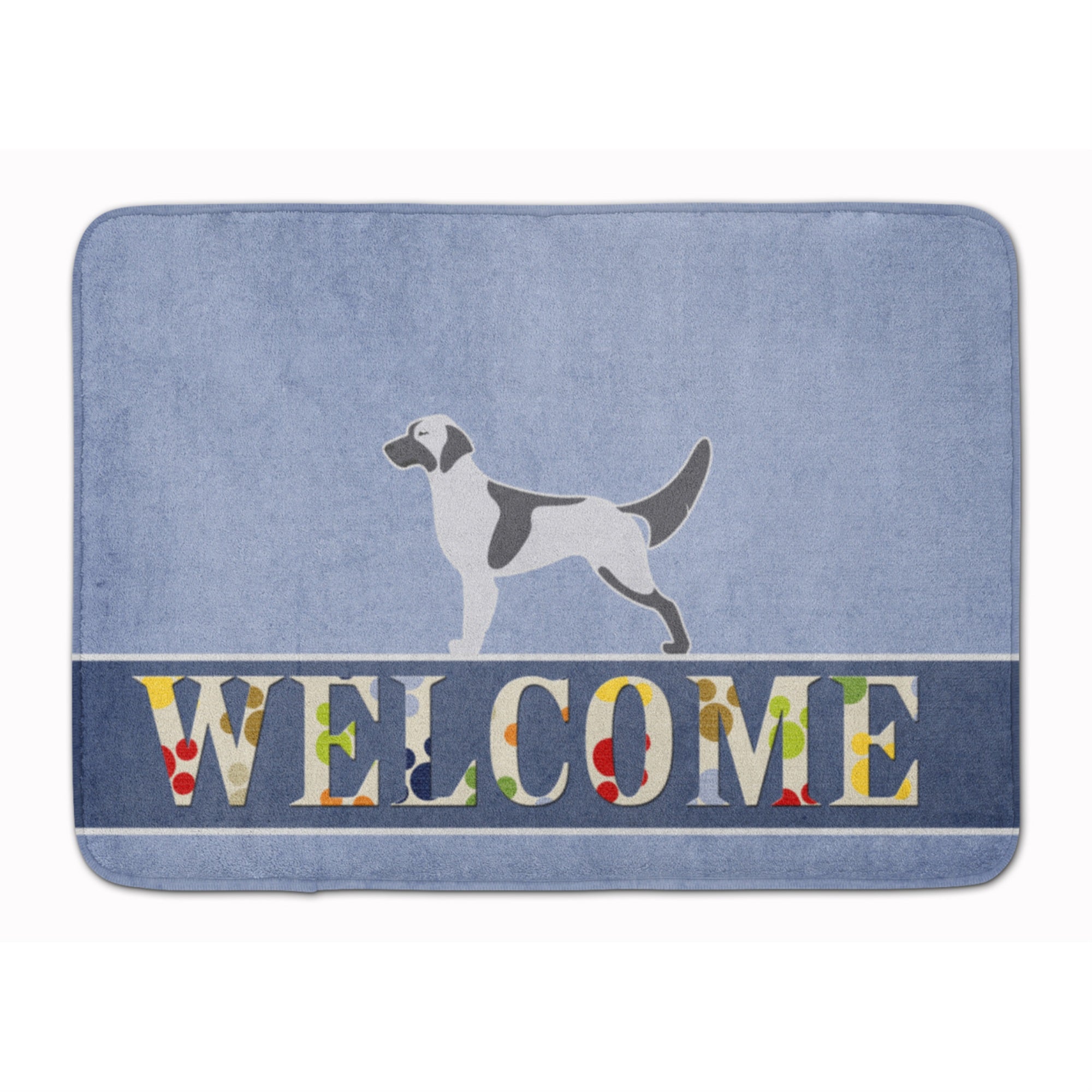 Caroline'S Treasures English Setter Welcome Floor Mat, 19 X 27, Multicolor