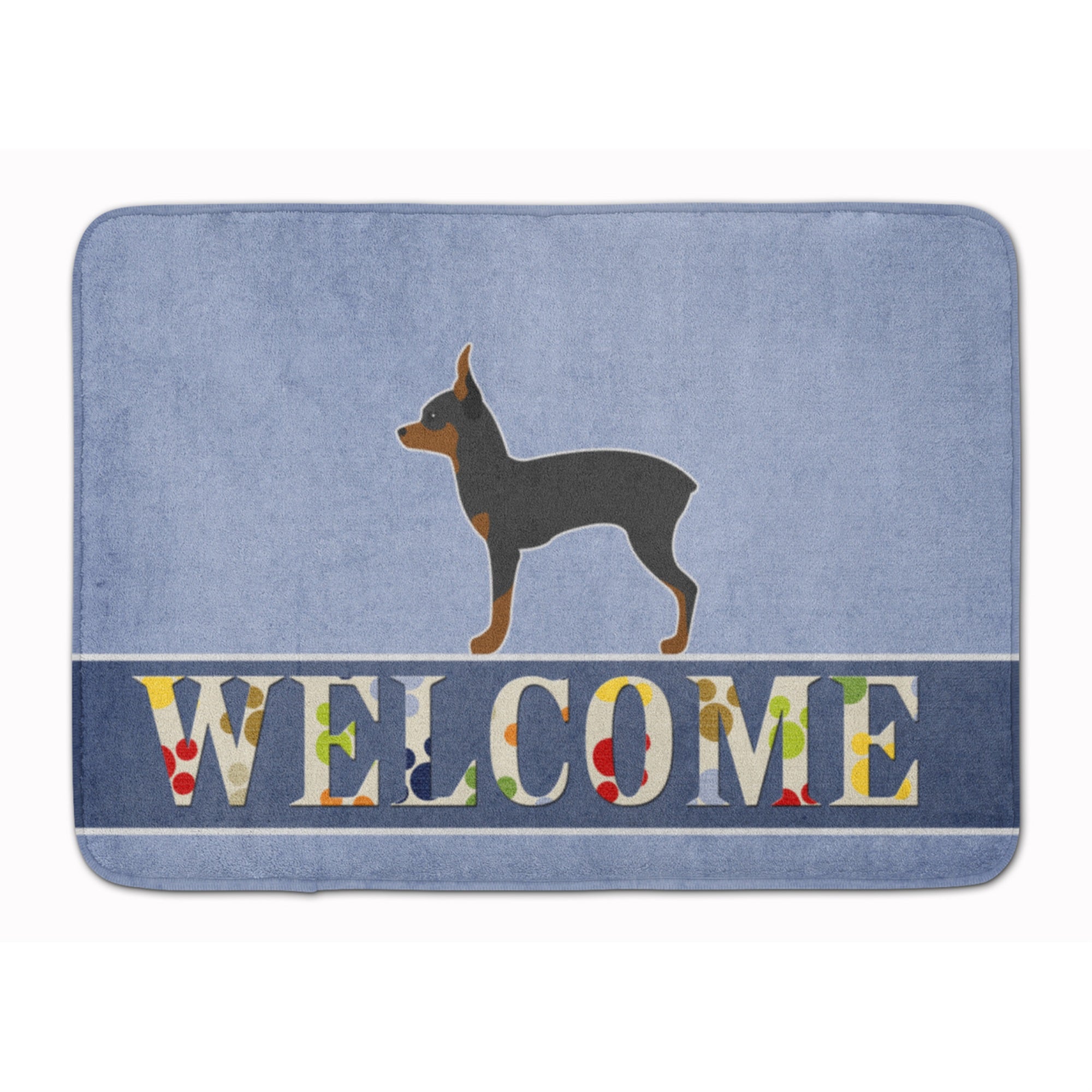 Caroline'S Treasures Toy Fox Terrier Welcome Floor Mat, 19 X 27, Multicolor
