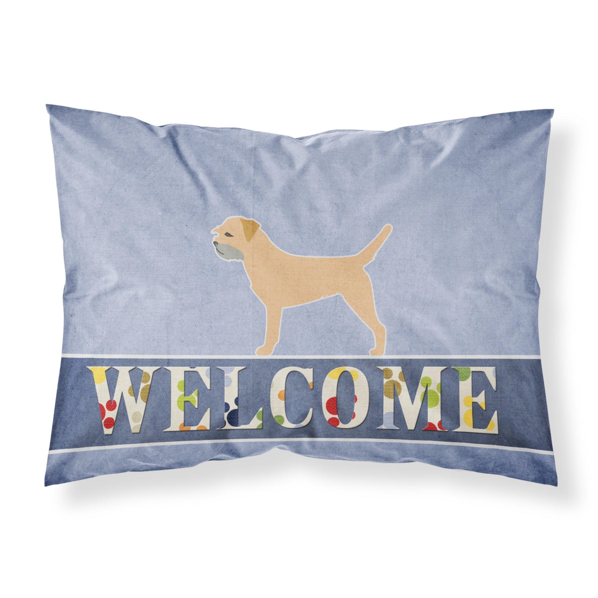 Caroline'S Treasures Border Terrier Welcome Pillowcase, Standard,