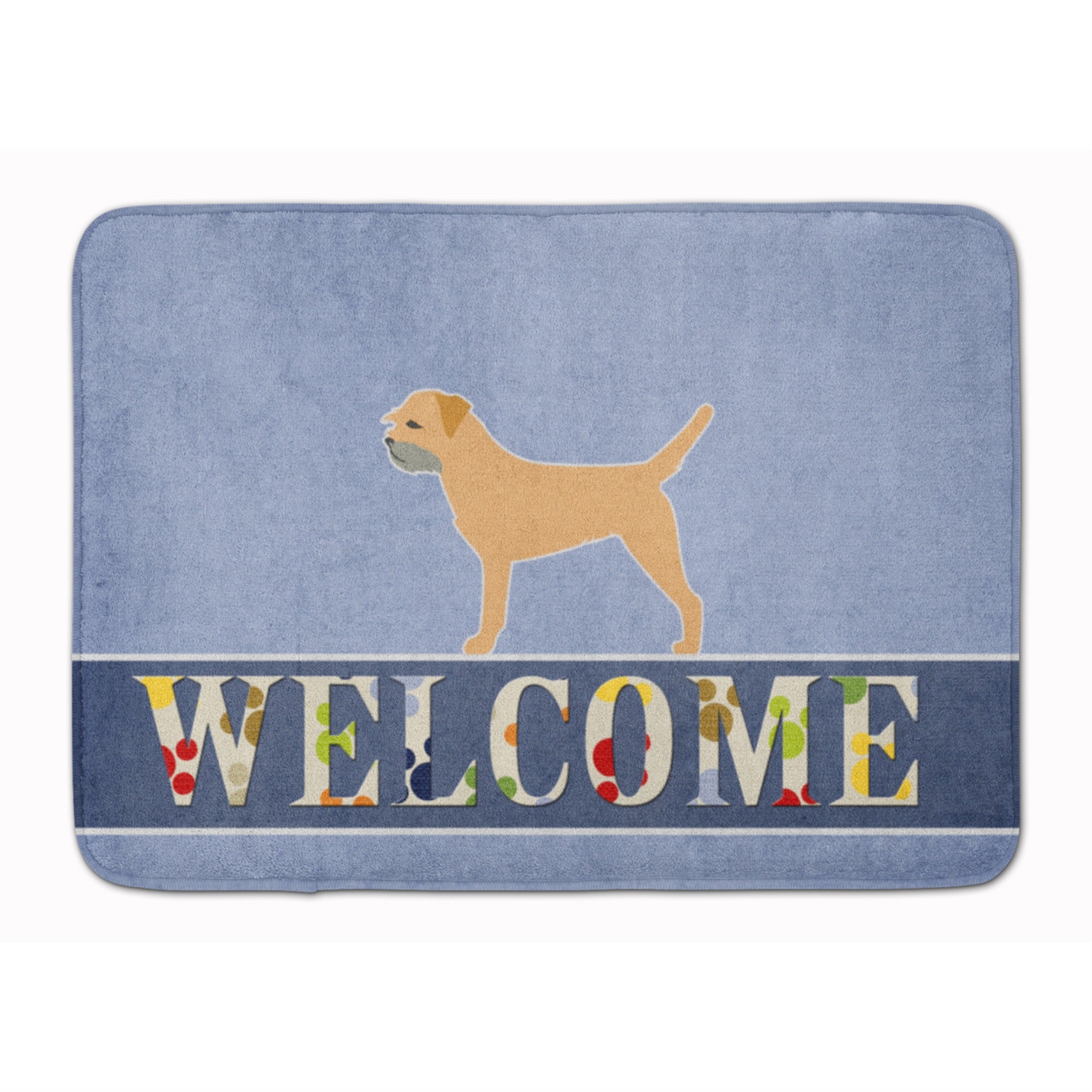Caroline'S Treasures Border Terrier Welcome Floor Mat, 19 X 27, Multicolor