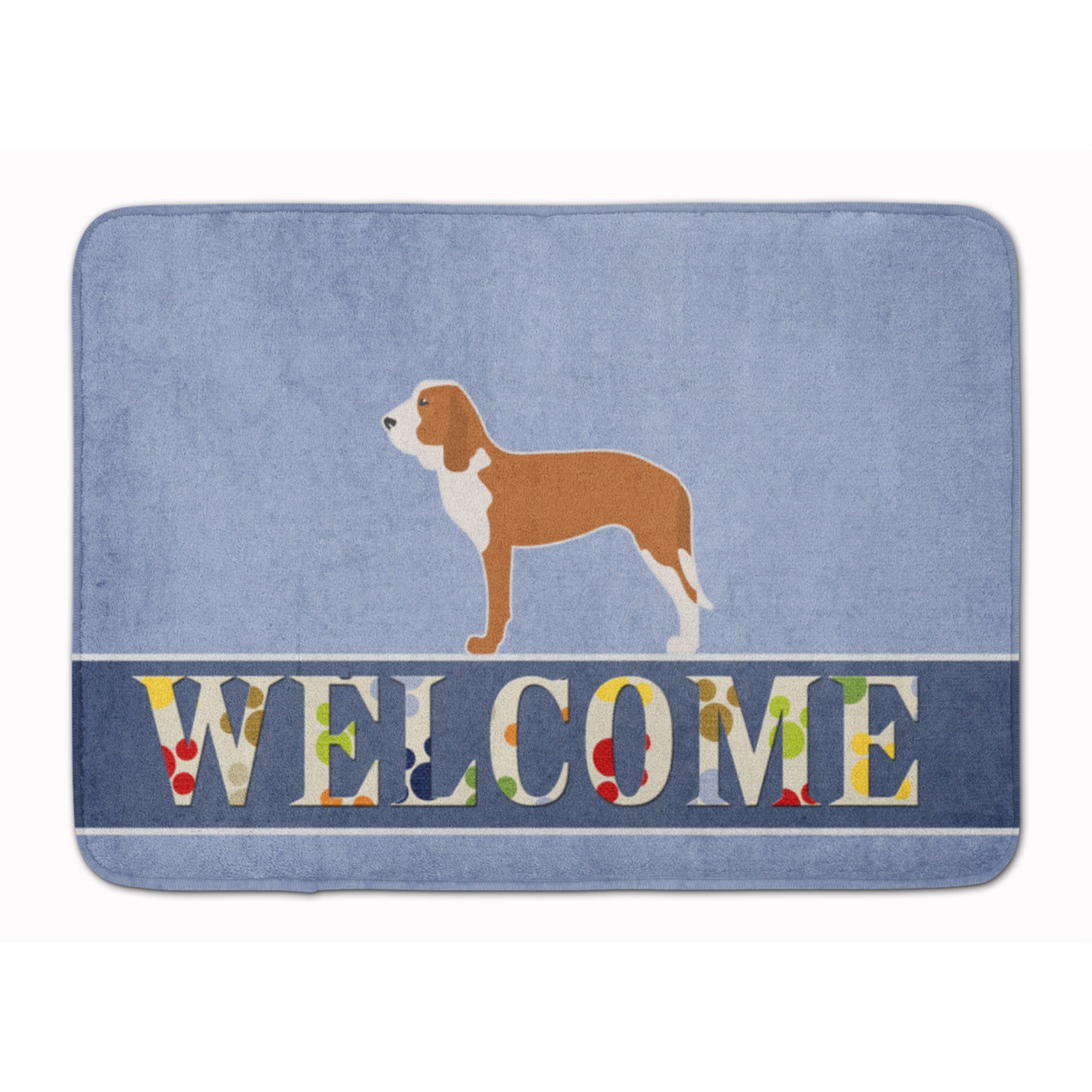 Caroline'S Treasures Spanish Hound Welcome Floor Mat, 19 X 27, Multicolor