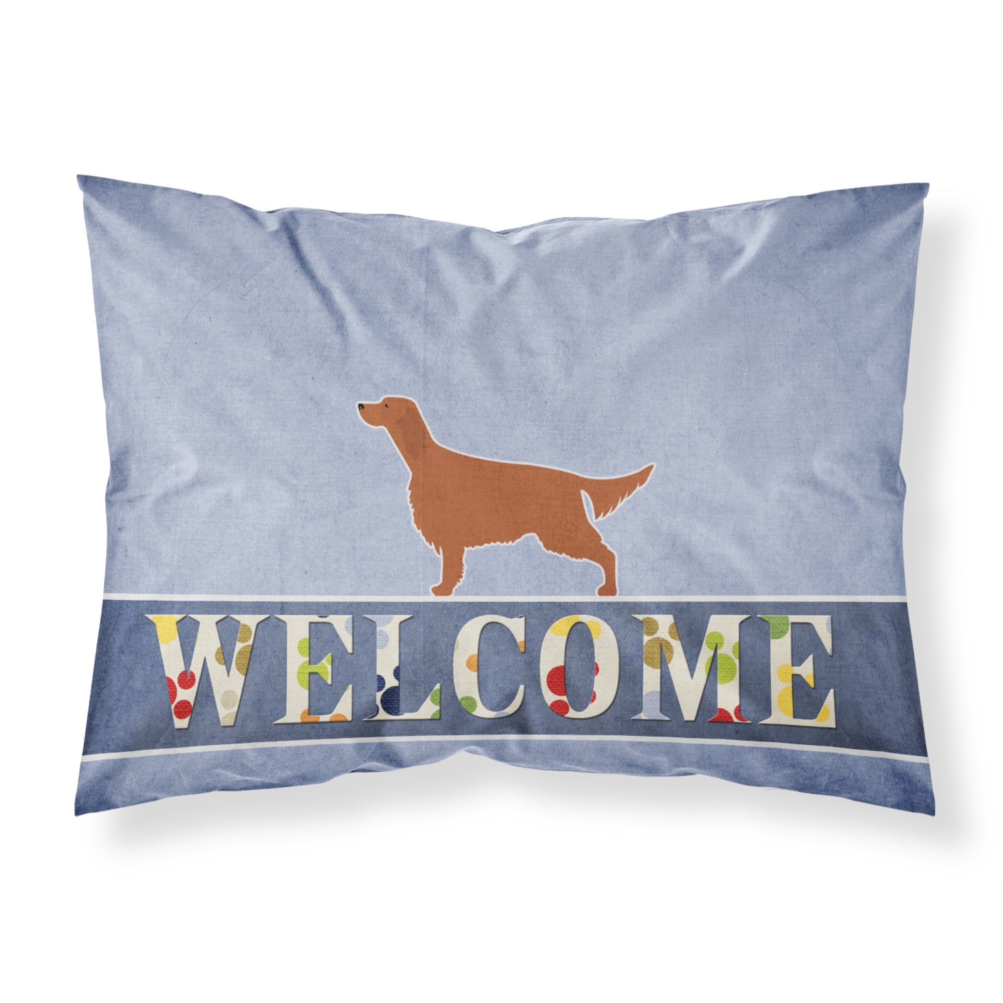 Caroline'S Treasures Irish Setter Welcome Pillowcase, Standard,