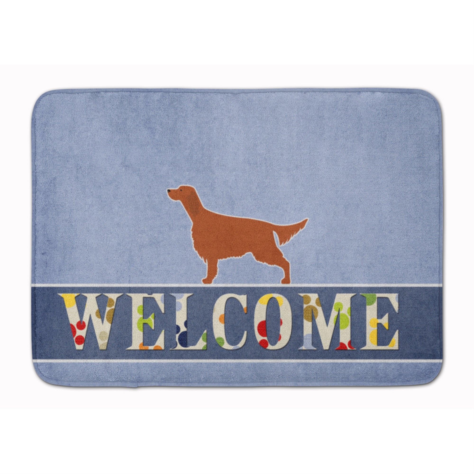 Caroline'S Treasures Irish Setter Welcome Floor Mat, 19 X 27, Multicolor