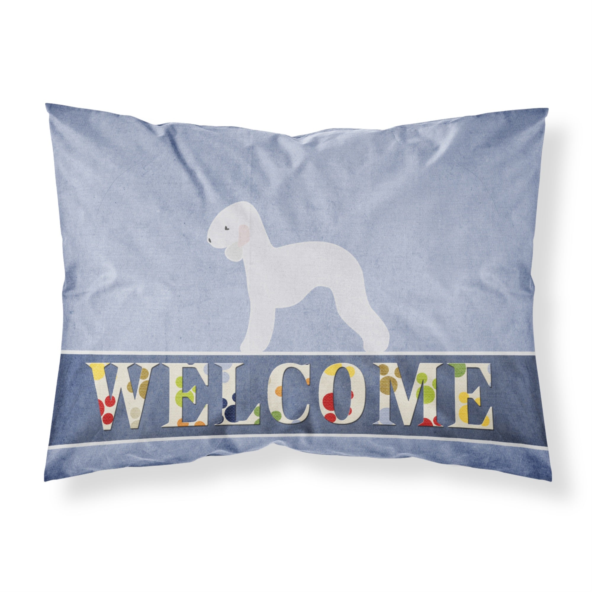 Caroline'S Treasures Bedlington Terrier Welcome Pillowcase, Standard,