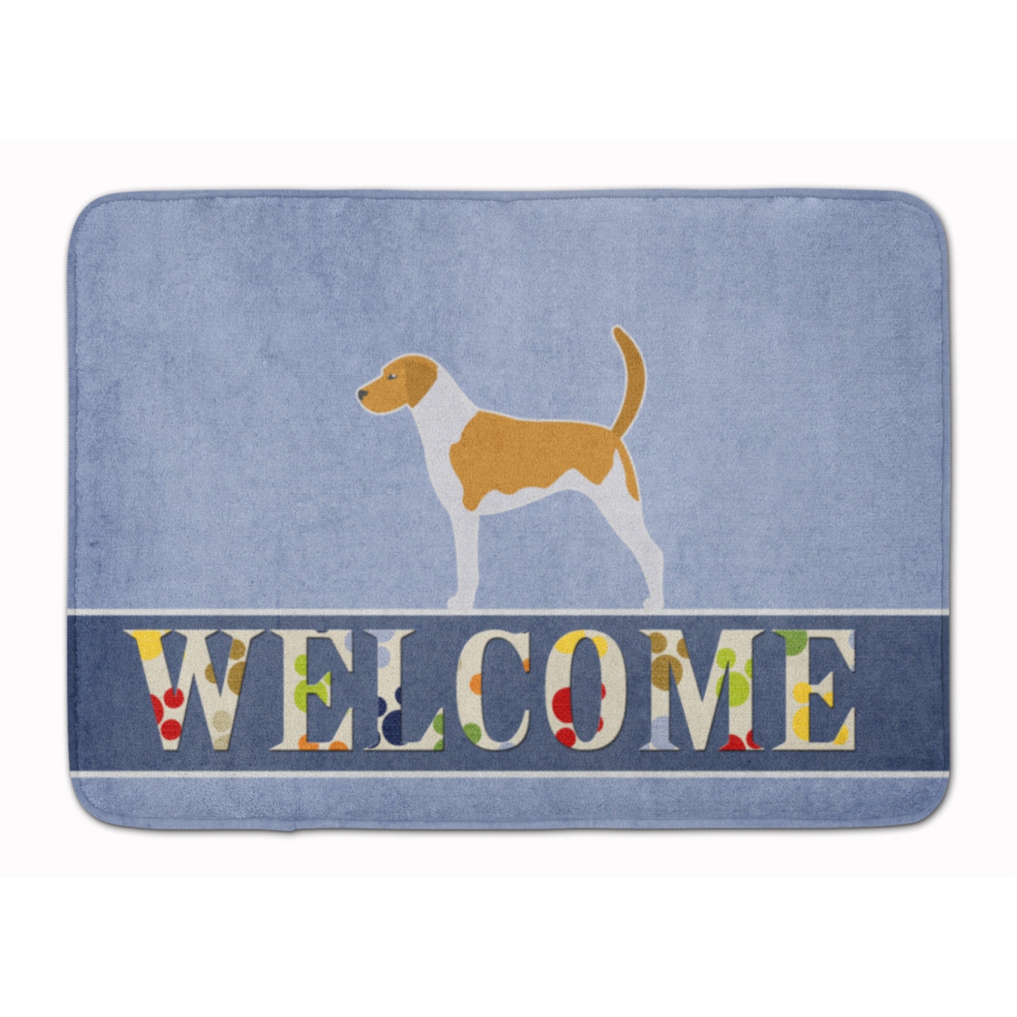 Caroline'S Treasures American Foxhound Welcome Floor Mat, 19 X 27, Multicolor