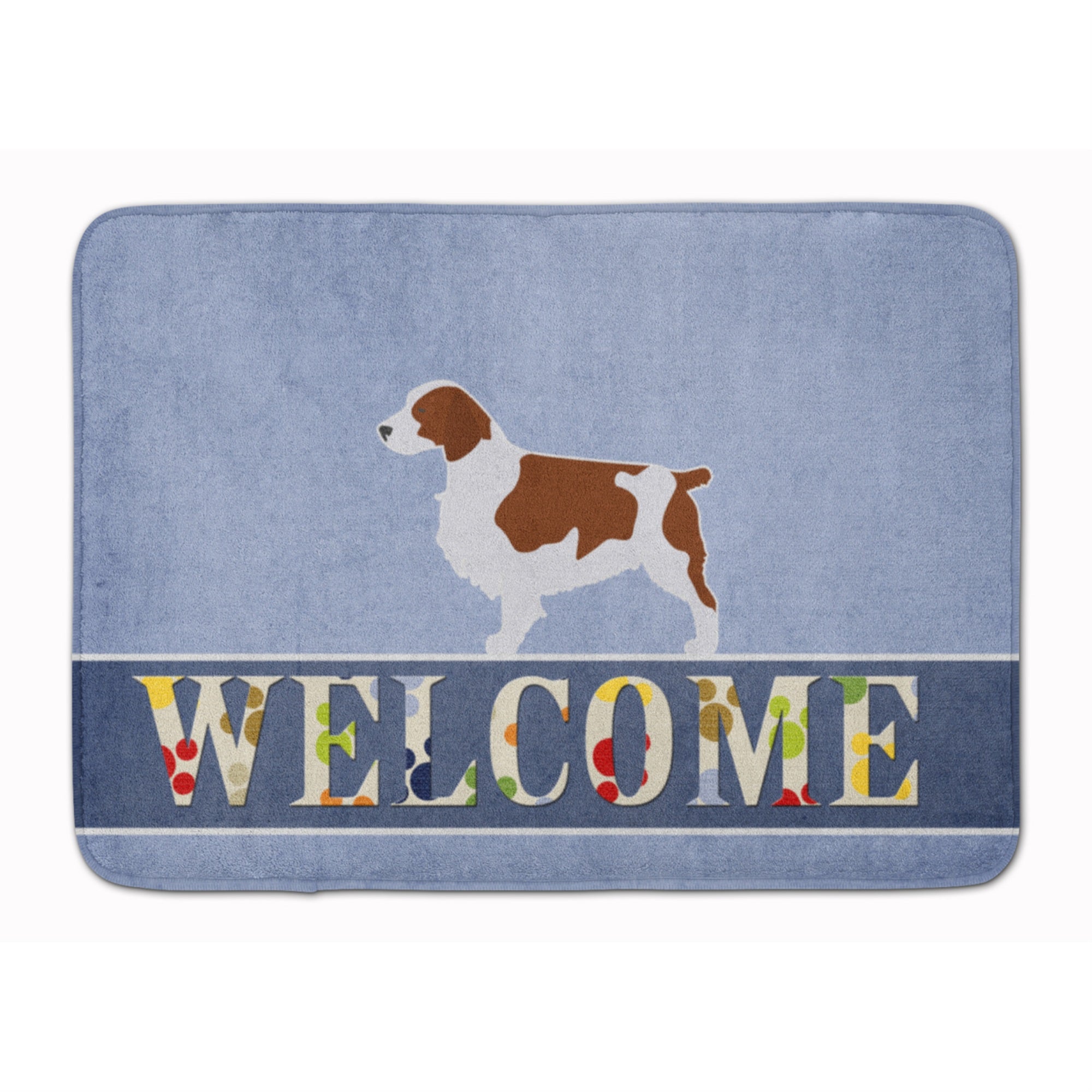 Caroline'S Treasures Welsh Springer Spaniel Welcome Floor Mat, 19 X 27, Multicolor