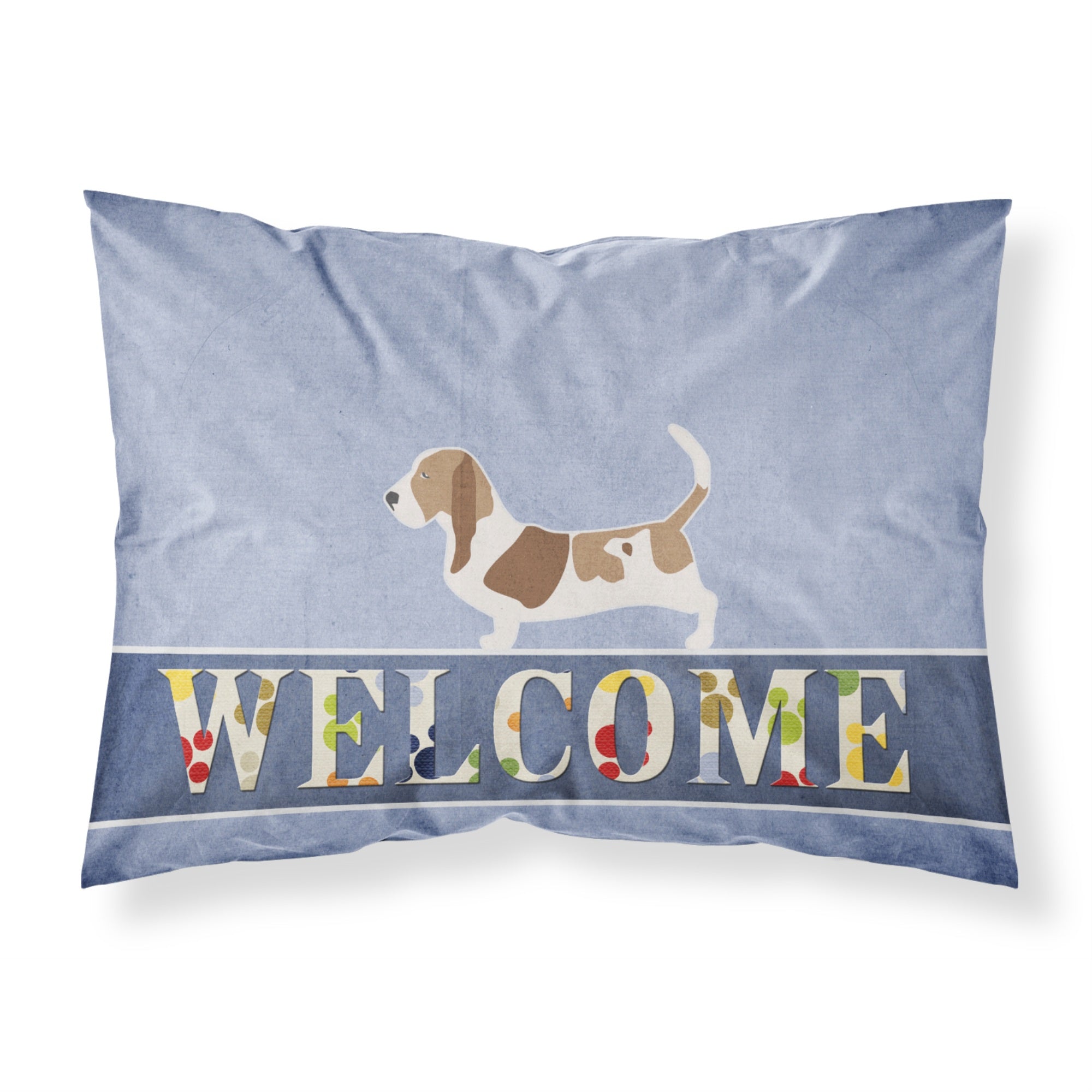 Caroline'S Treasures Welcome Basset Hound Pillowcase, Standard