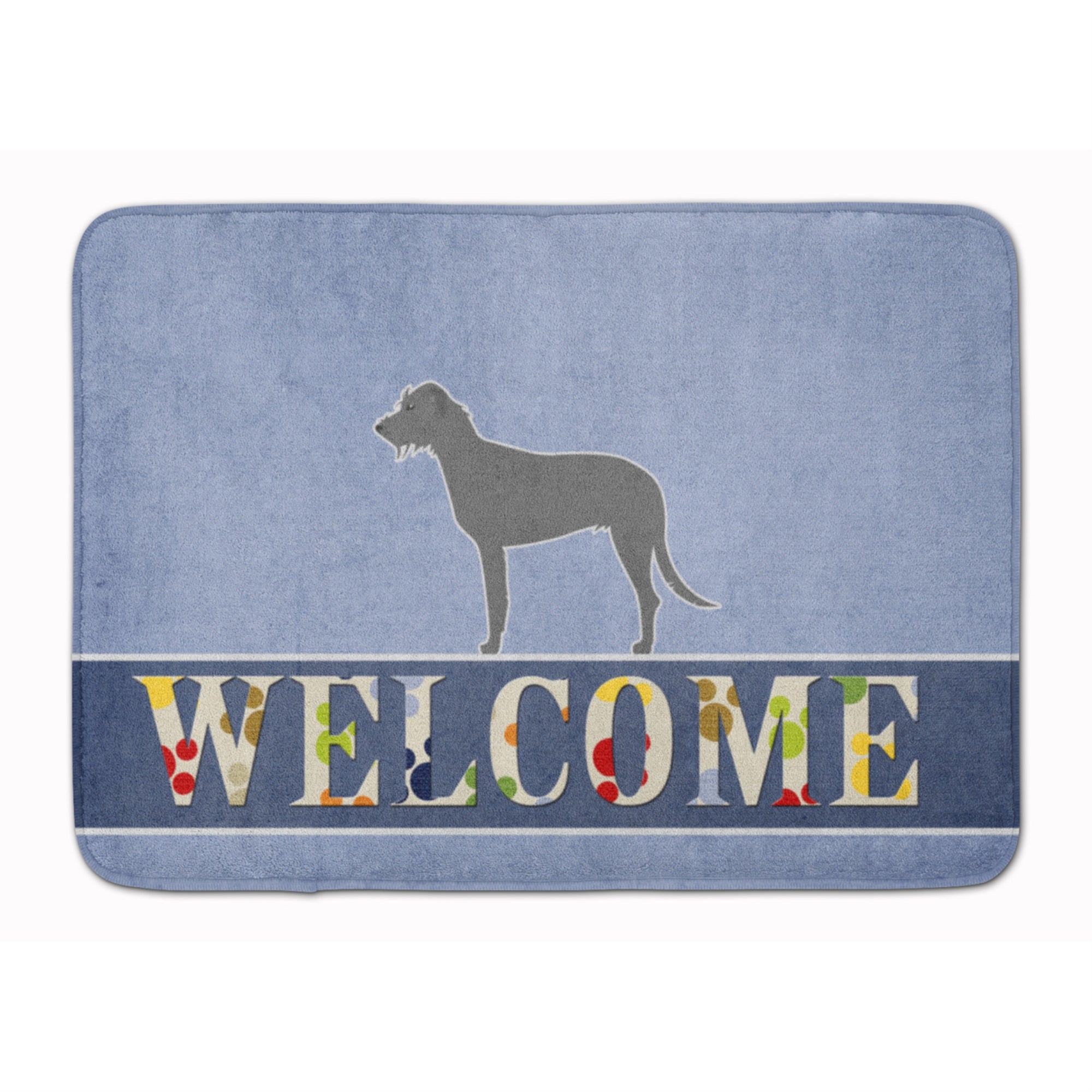 Caroline'S Treasures Irish Wolfhound Welcome Floor Mat, 19 X 27, Multicolor