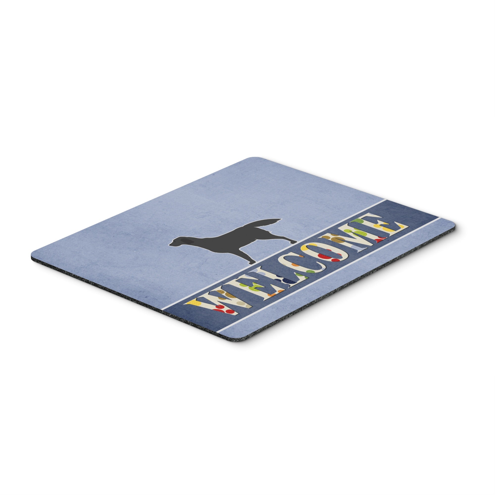 Caroline'S Treasures Black Labrador Retriever Welcome Mouse Pad, Hot Pad Or Trivet, Multicolor, 7.75X9.25   (Bb5512Mp)