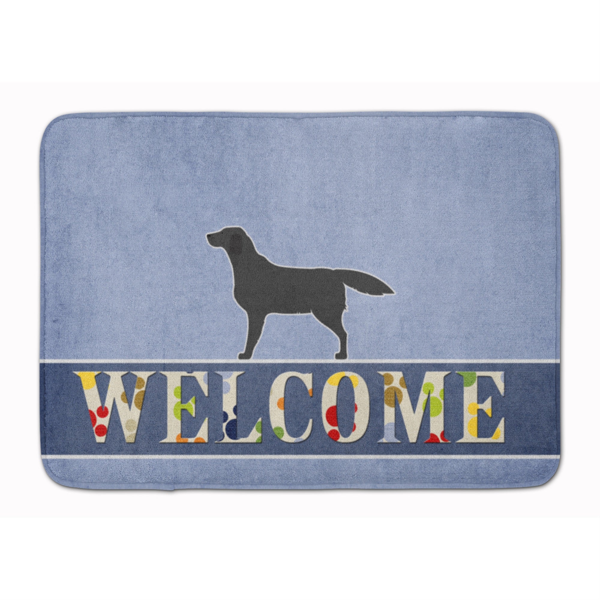 Caroline'S Treasures Black Labrador Retriever Welcome Floor Mat, 19 X 27, Multicolor