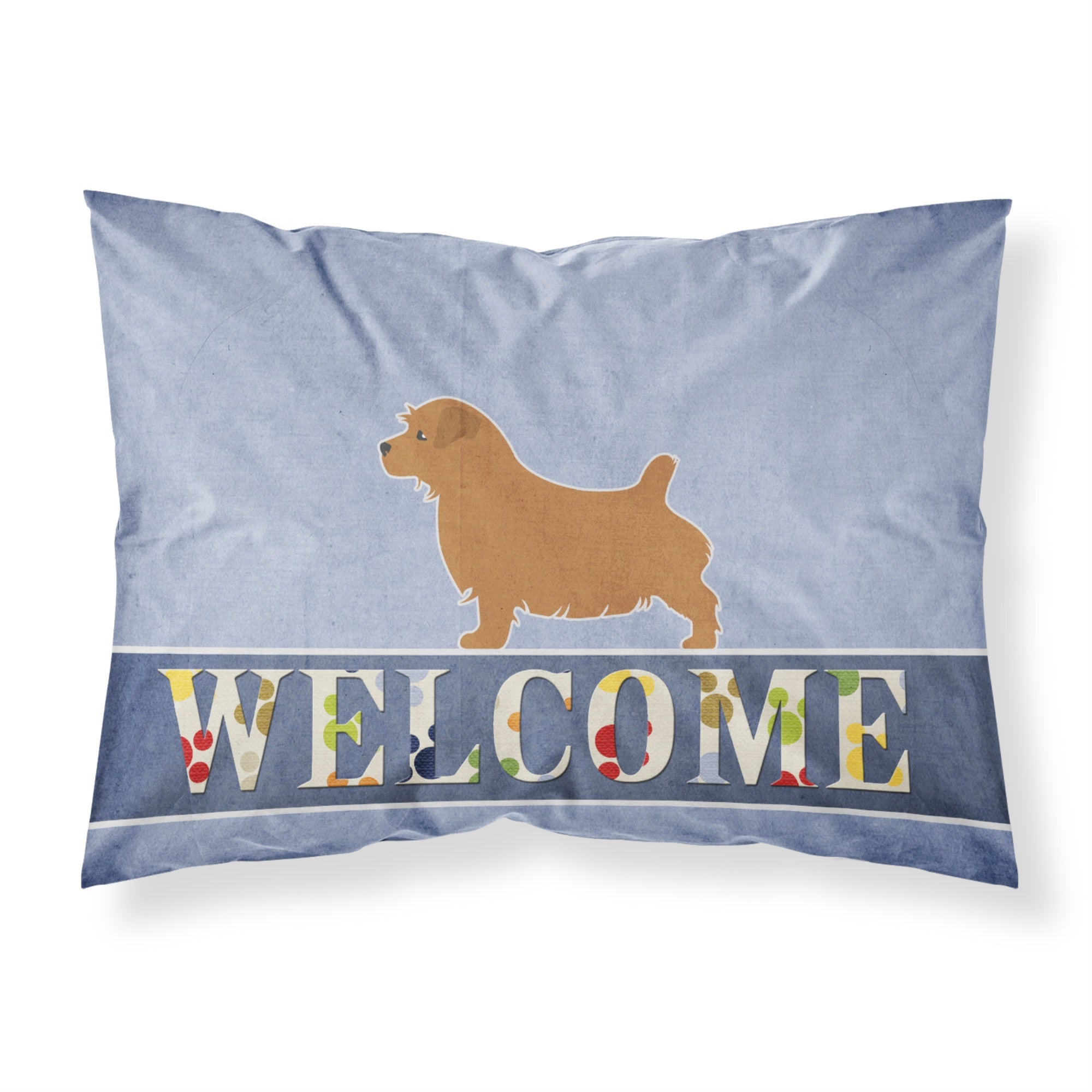 Caroline'S Treasures Welcome Norfolk Terrier Pillowcase, Standard