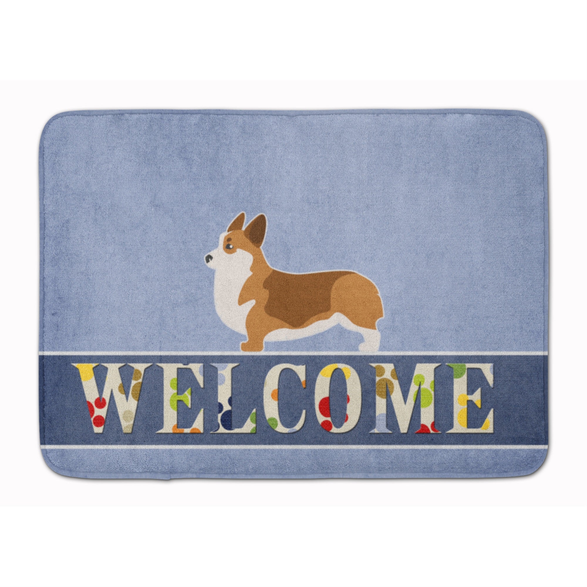 Caroline'S Treasures Corgi Welcome Floor Mat, 19 X 27, Multicolor