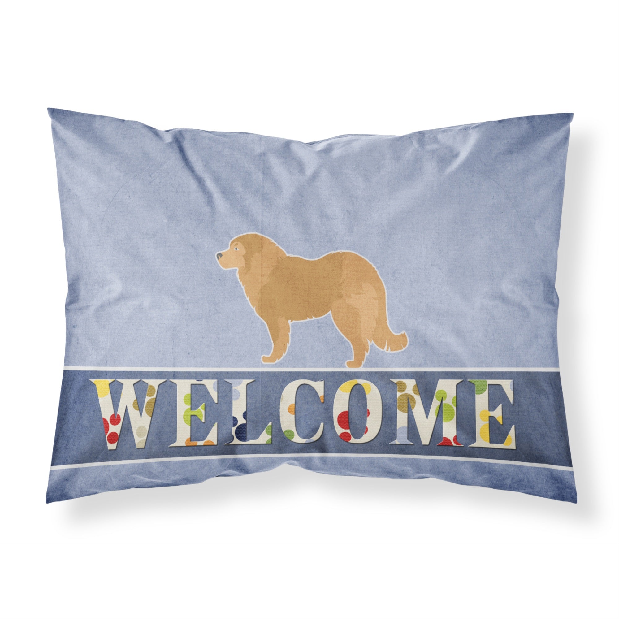 Caroline'S Treasures Caucasian Shepherd Dog Welcome Pillowcase, Standard, Multicolor