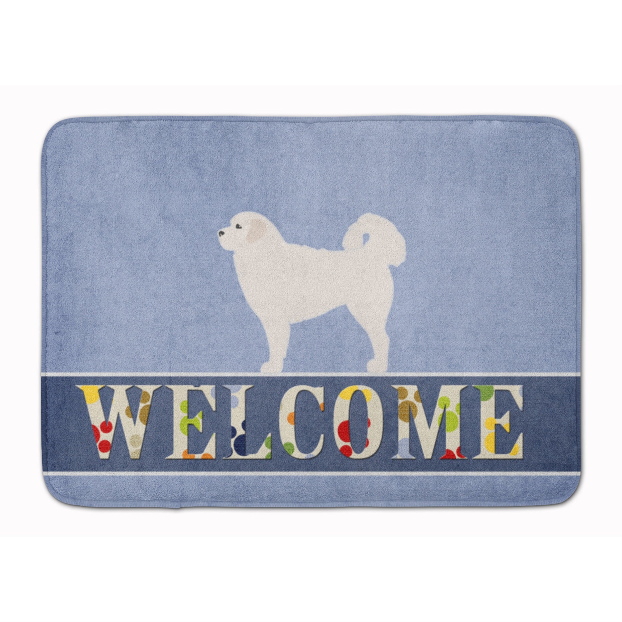Caroline'S Treasures Polish Tatra Sheepdog Welcome Floor Mat, 19 X 27, Multicolor
