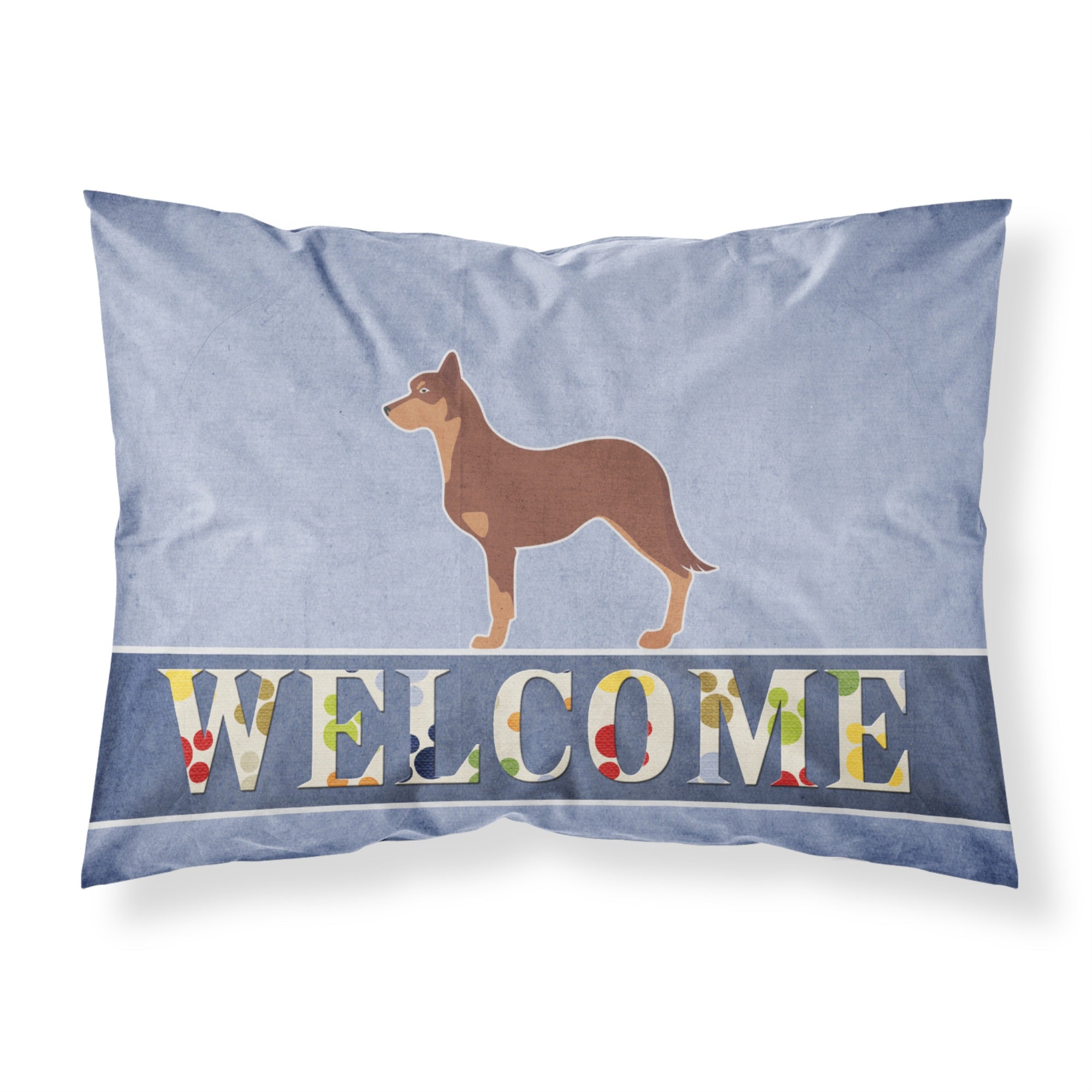 Caroline'S Treasures Australian Kelpie Dog Welcome Pillowcase, Standard,