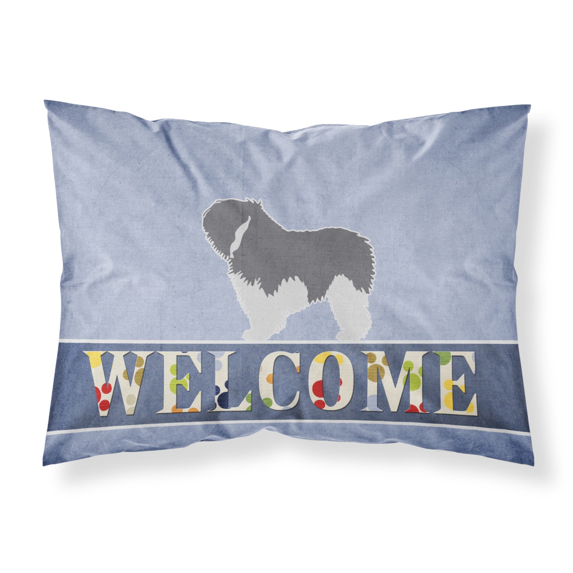 Caroline'S Treasures Polish Lowland Sheepdog Dog Welcome Pillowcase, Standard,