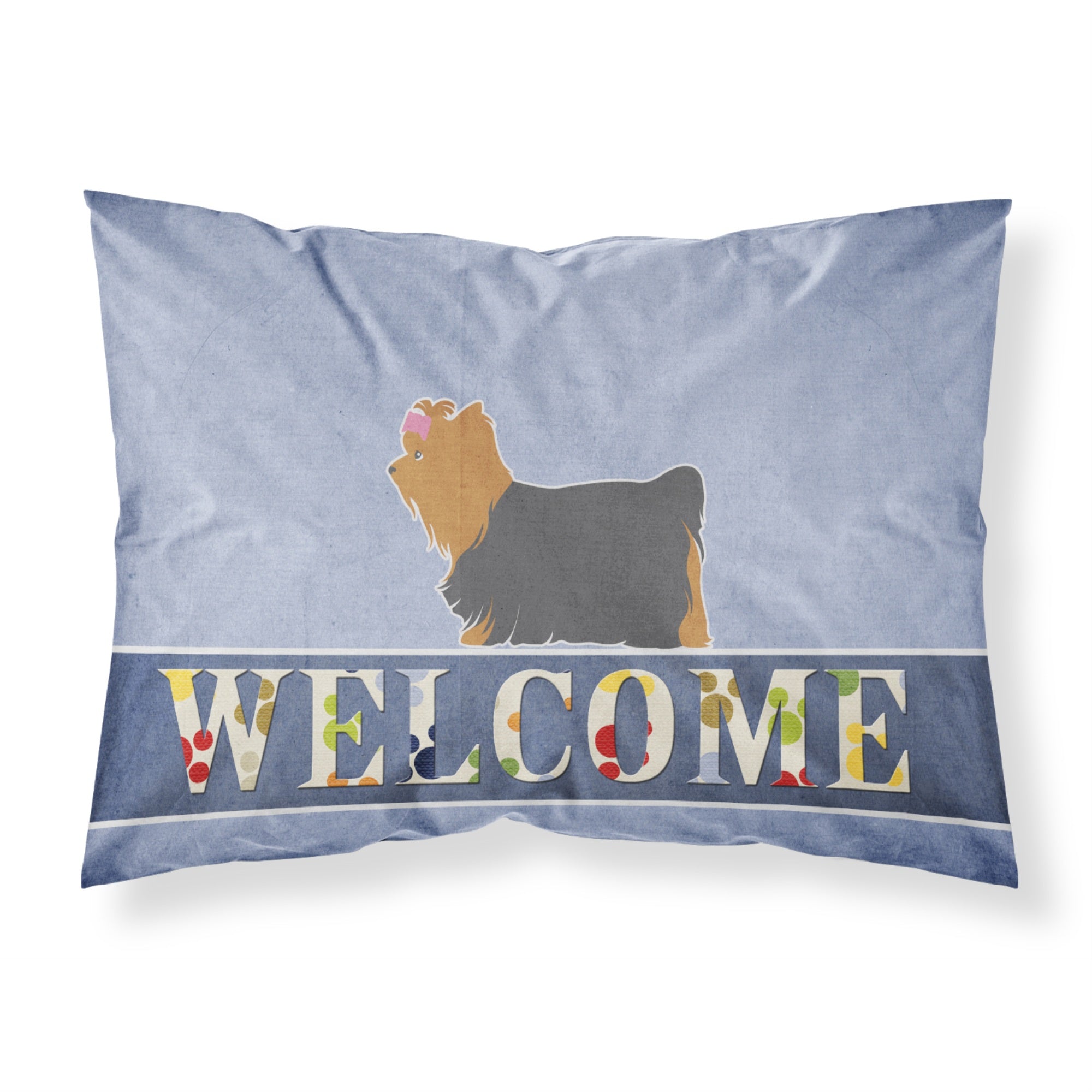 Caroline'S Treasures Welcome Yorkshire Terrier Yorkie Pillowcase, Standard