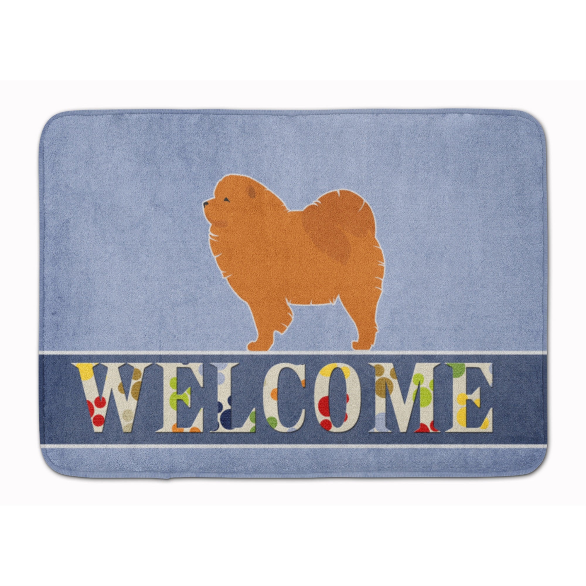 Caroline'S Treasures Chow Welcome Floor Mat, 19 X 27, Multicolor