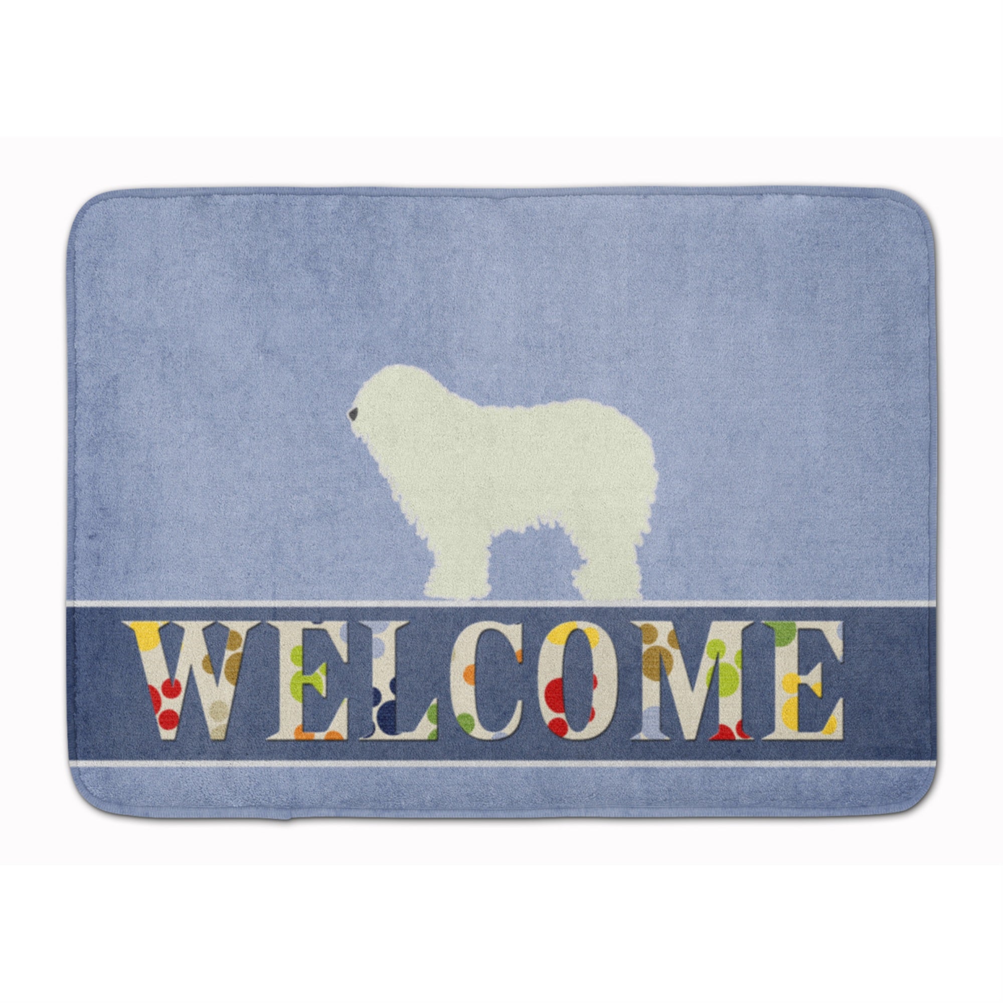 Caroline'S Treasures Komondor Welcome Floor Mat, 19 X 27, Multicolor