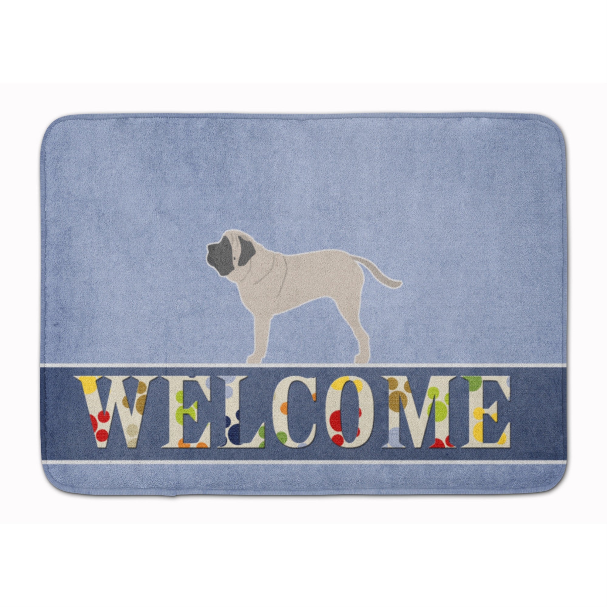 Caroline'S Treasures English Mastiff Welcome Floor Mat, 19 X 27, Multicolor