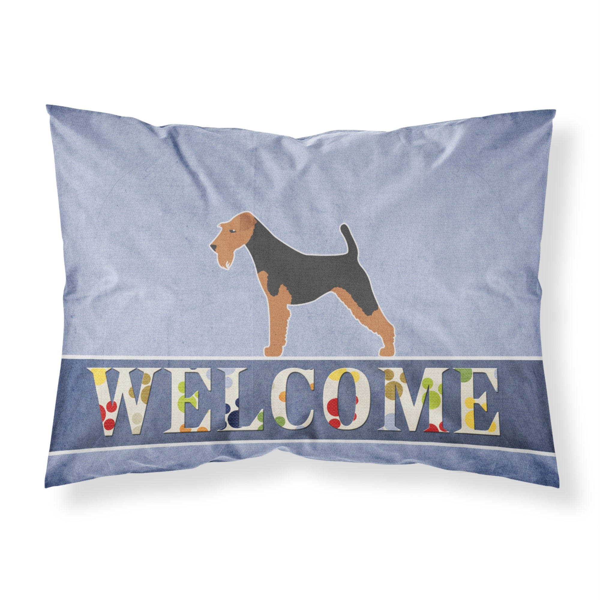 Caroline'S Treasures Airedale Terrier Welcome Pillowcase, Standard,
