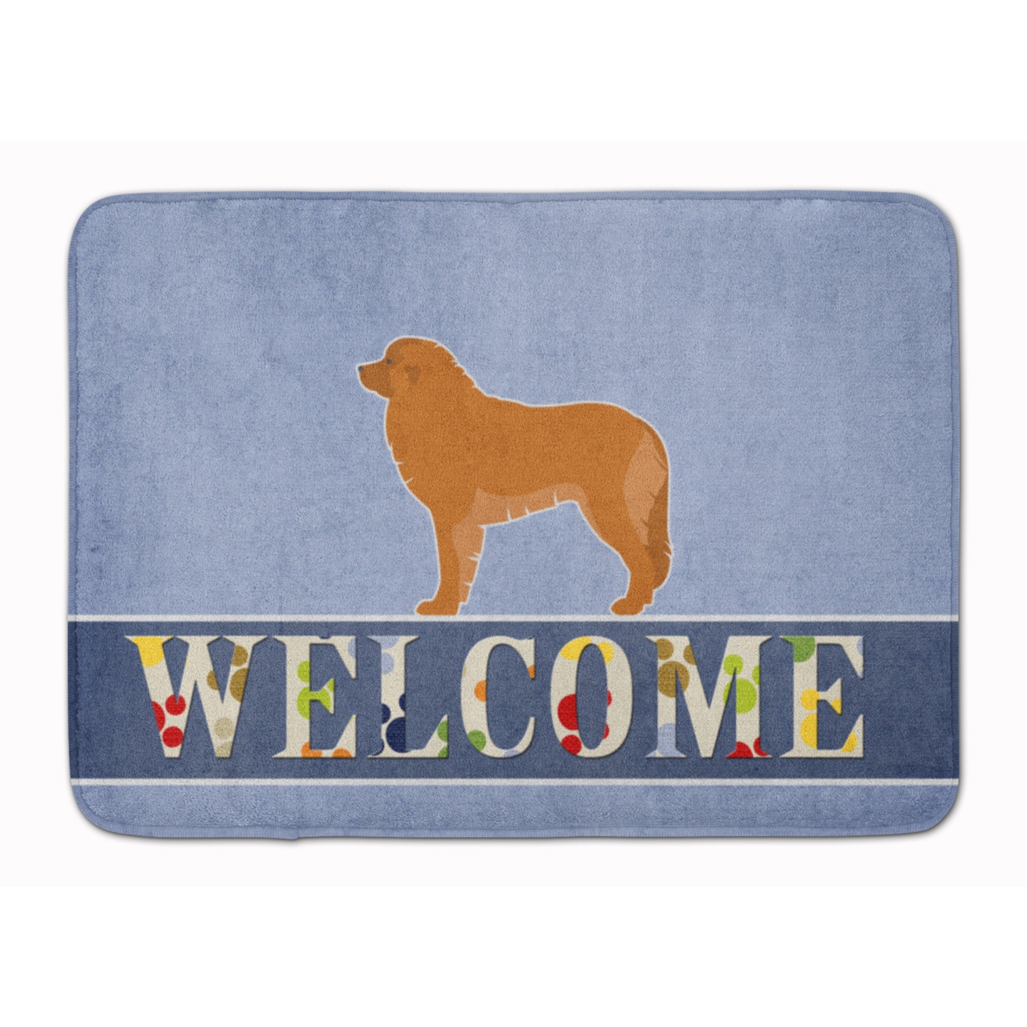 Caroline'S Treasures Leonberger Welcome Floor Mat, 19 X 27, Multicolor