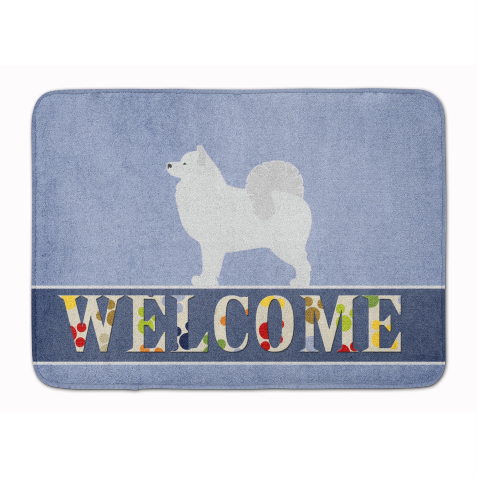 Caroline'S Treasures Samoyed Welcome Floor Mat, 19 X 27, Multicolor