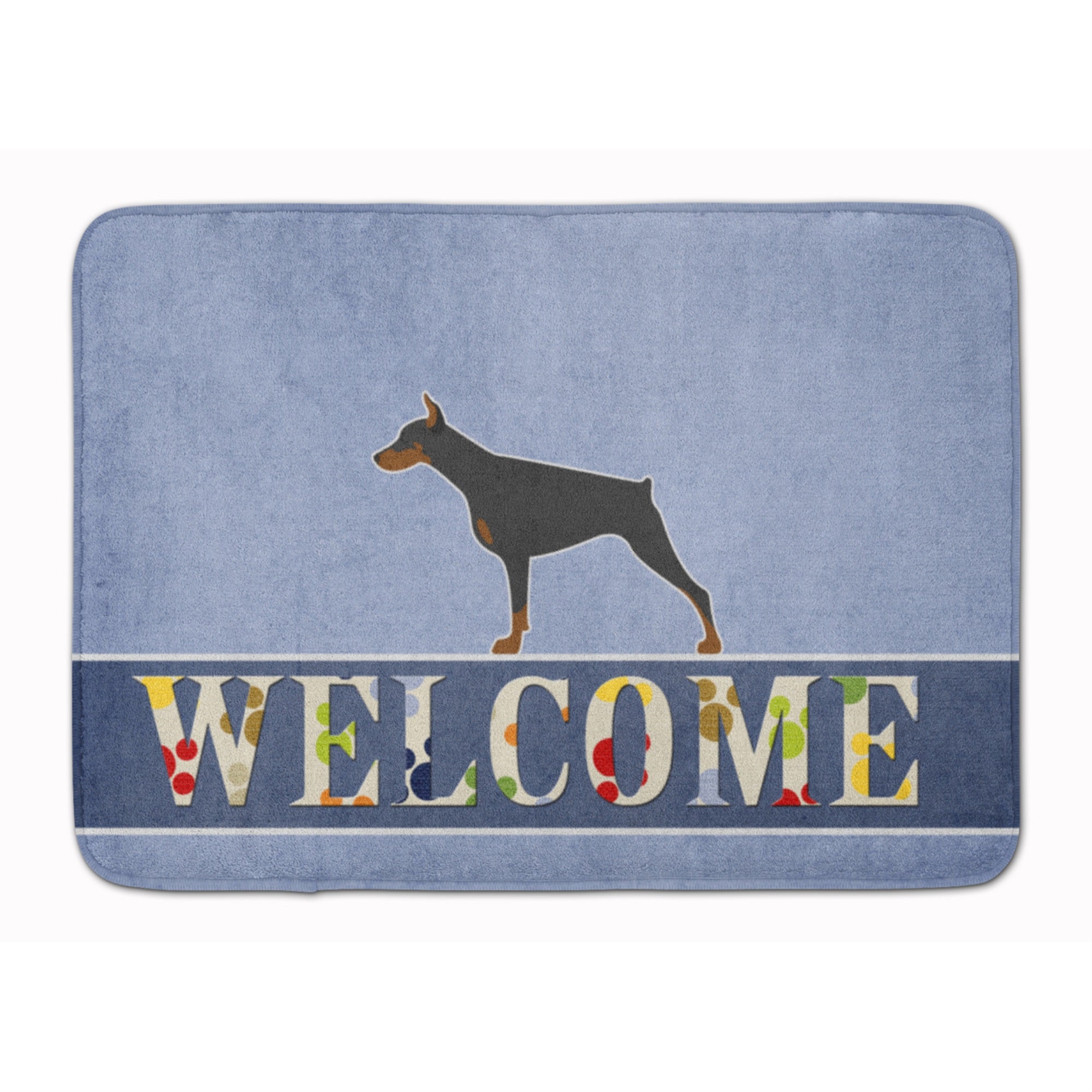 Caroline'S Treasures Doberman Pinscher Welcome Floor Mat, 19 X 27, Multicolor