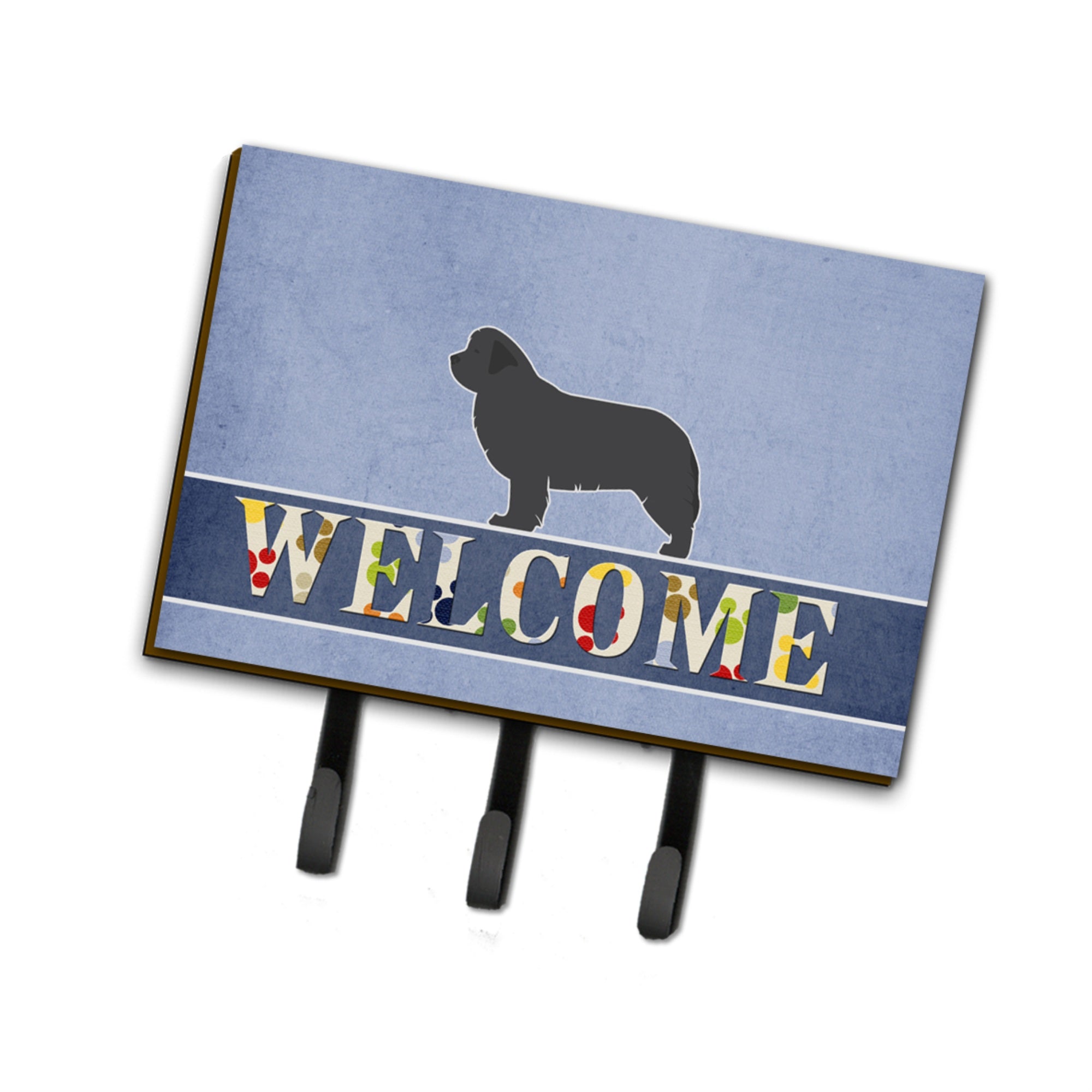 Caroline'S Treasures Newfoundland Welcome Wall Hook, Triple, Multicolor