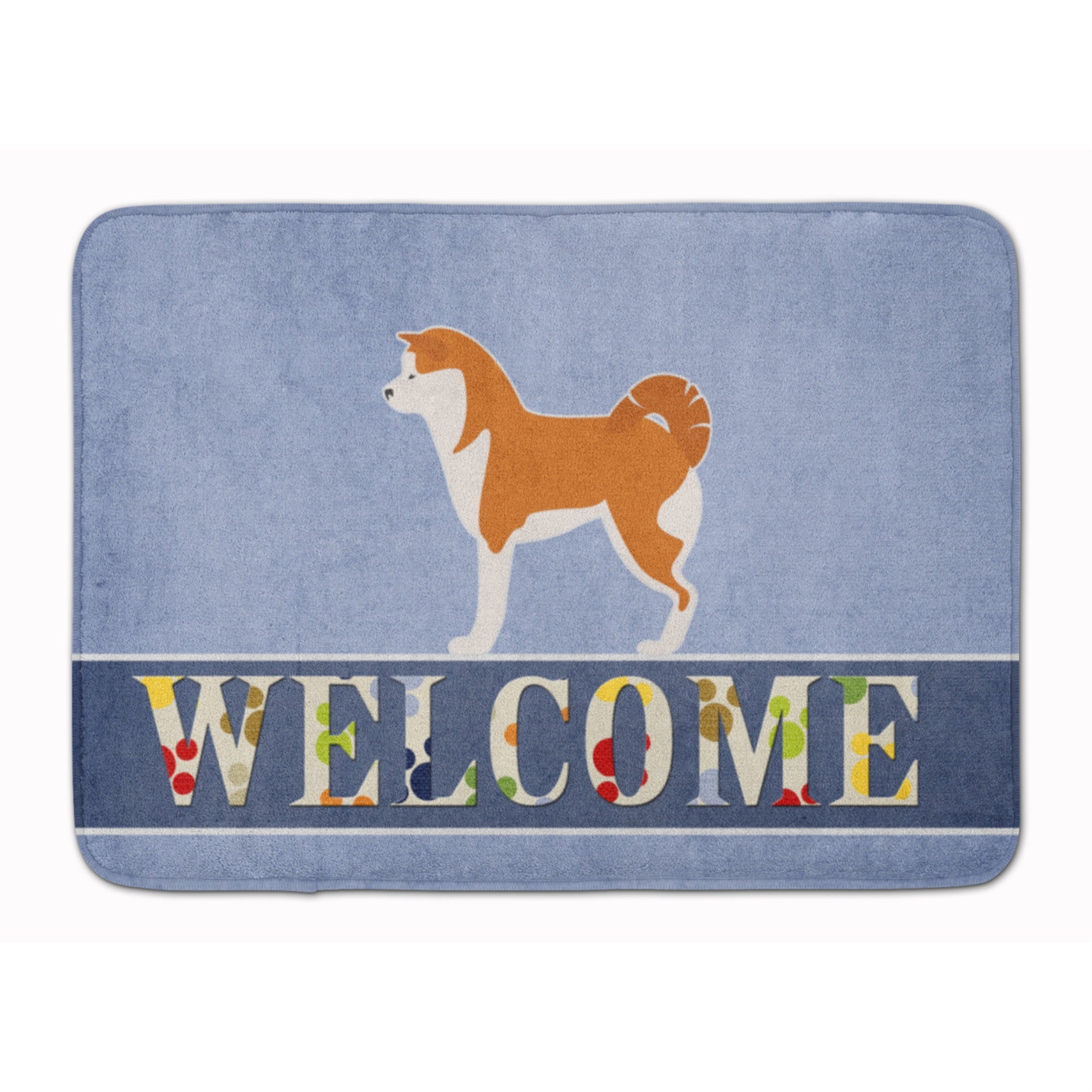 Caroline'S Treasures Akita Welcome Floor Mat, 19 X 27, Multicolor